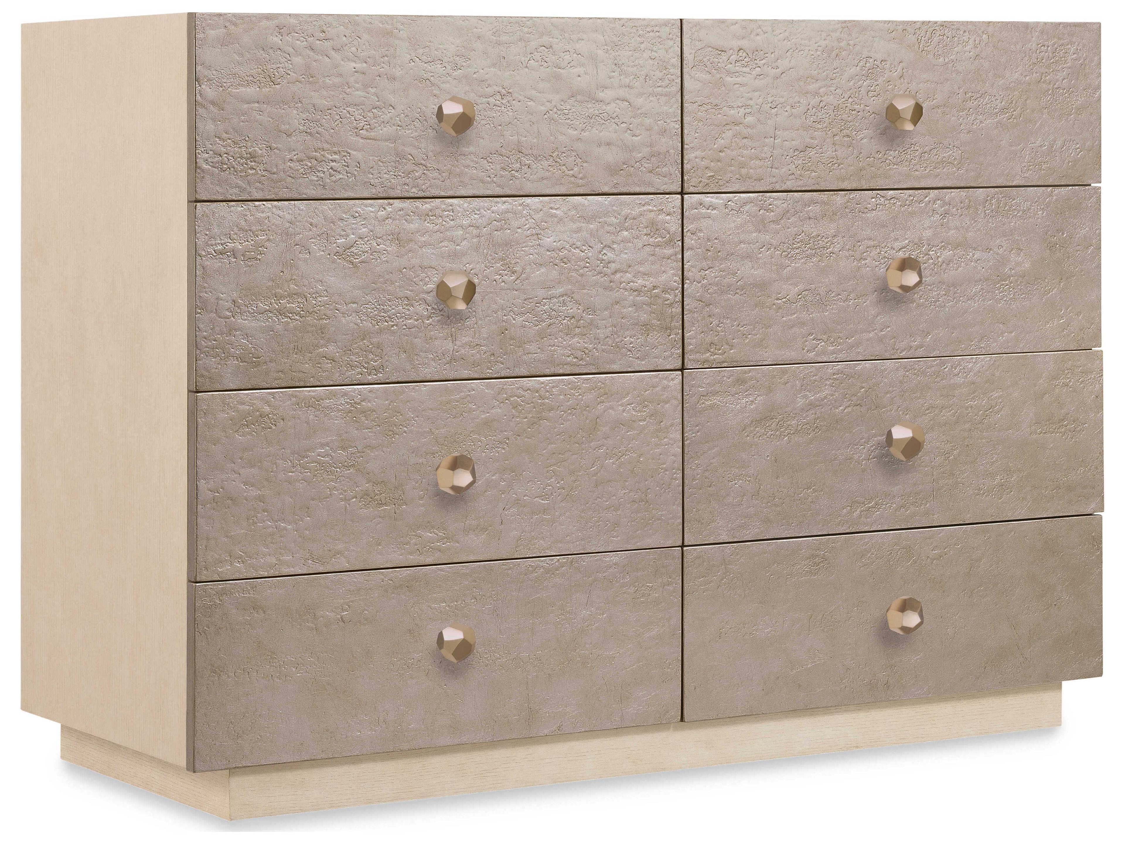 Hooker Furniture Westwood Silver Oak Wood Double Dresser