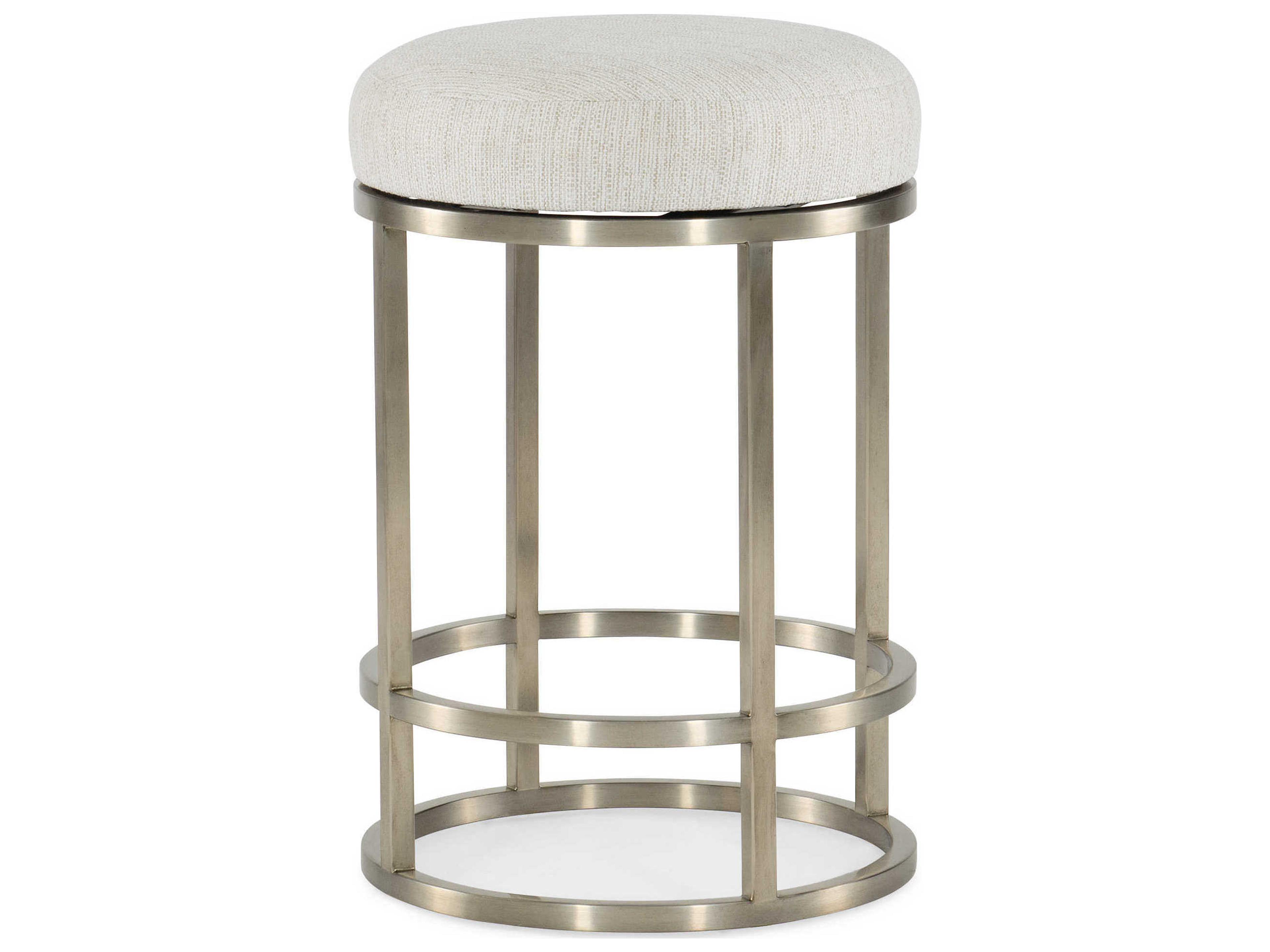 Hooker Furniture Linville Falls Upholstered Remington Porcelain Silver Counter Stool