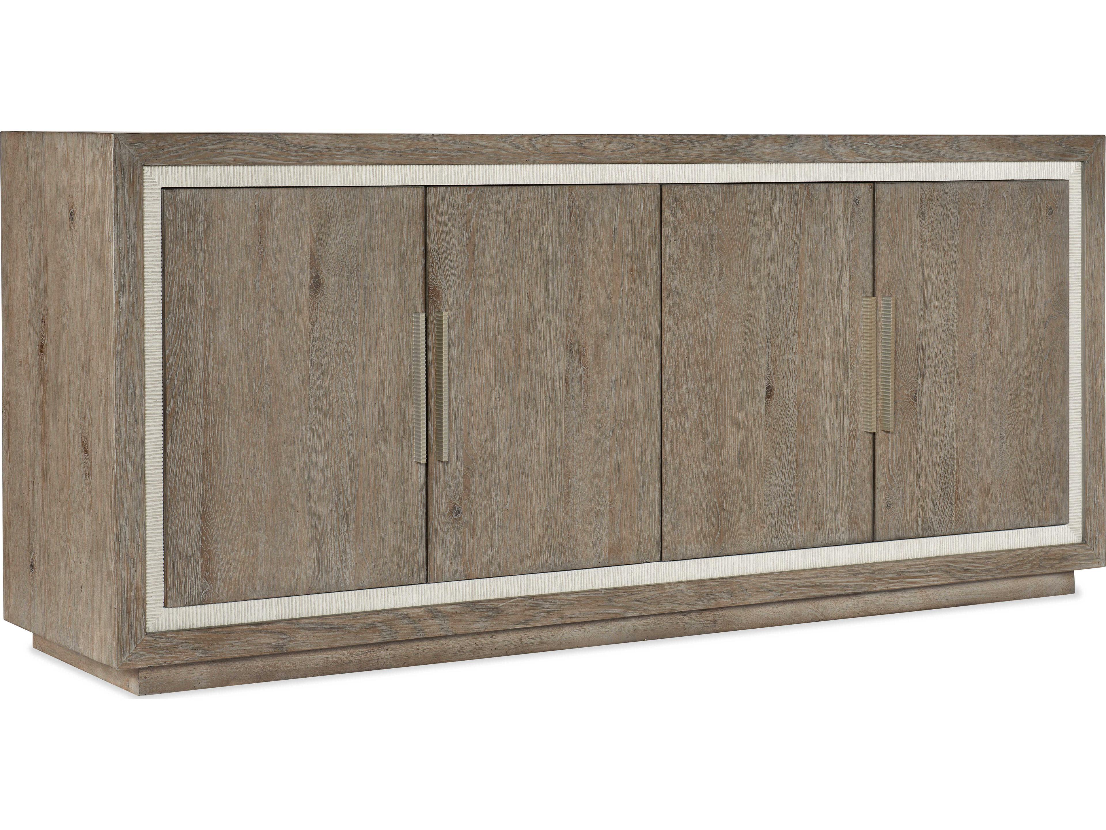 Hooker Furniture Serenity Tulum 78" Oak Wood Gray Media Console