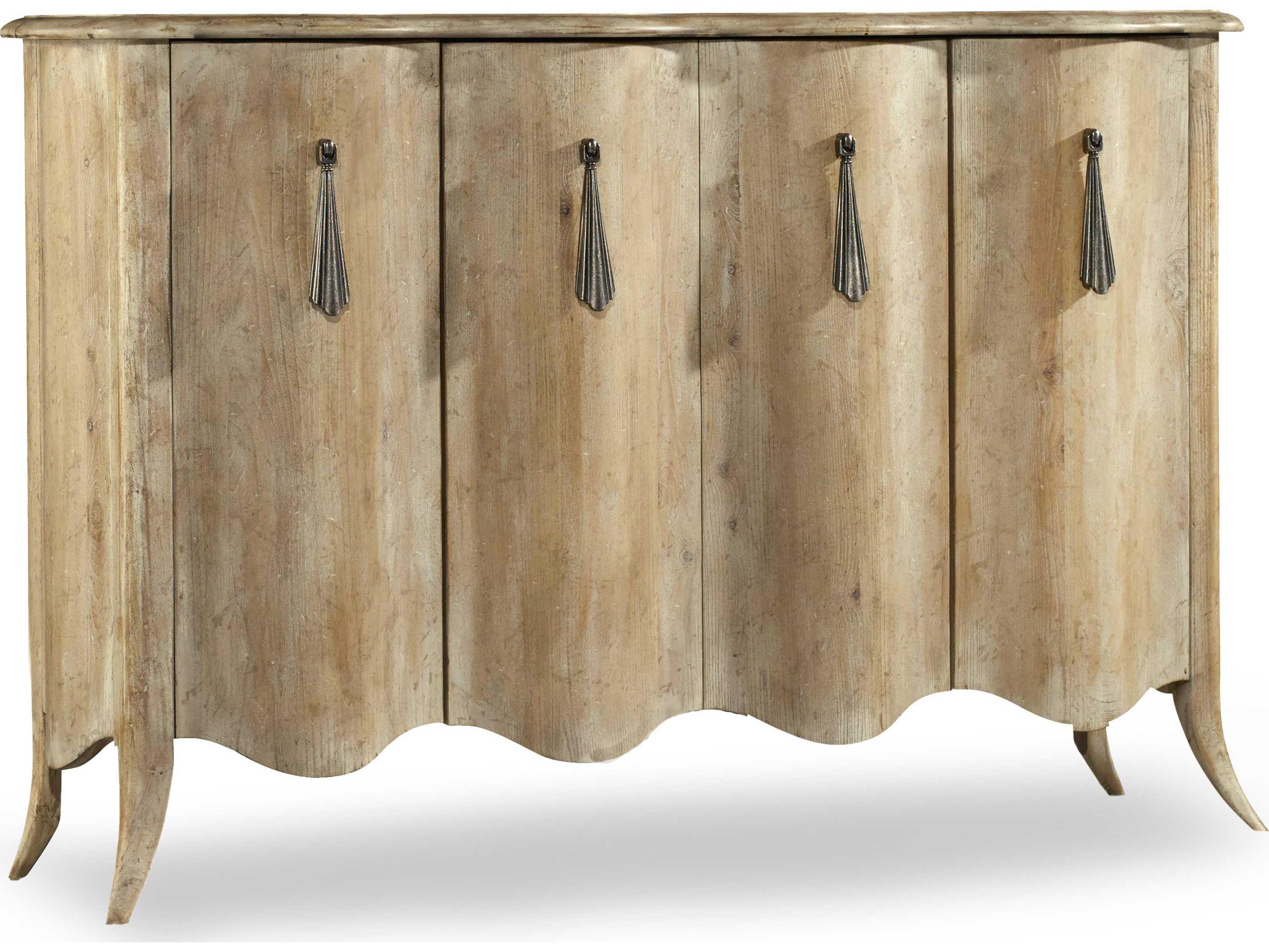 Hooker Furniture Melange Draped 54" Hardwood Light Wood Credenza Sideboard