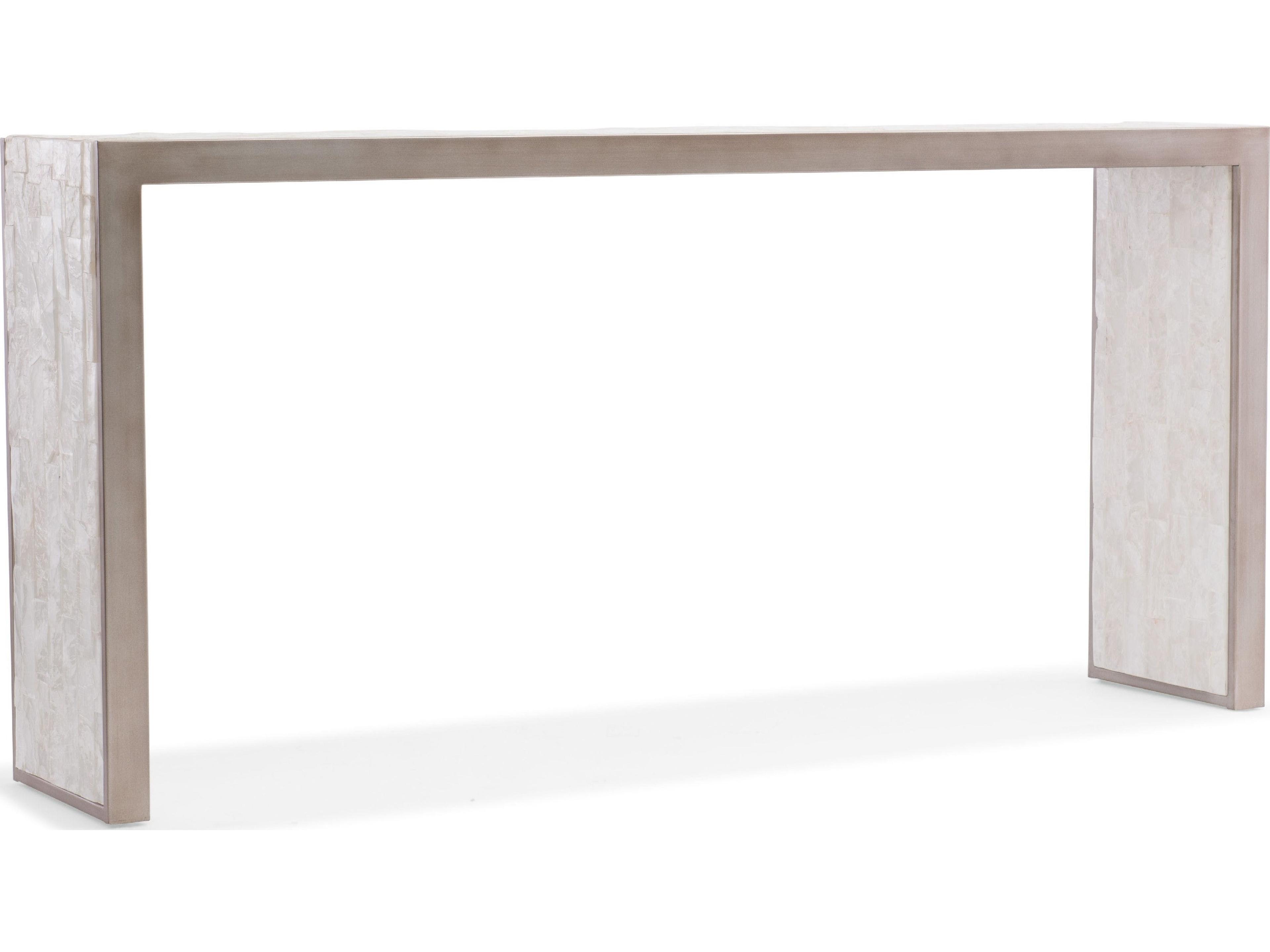 Hooker Furniture Melange Emma Rectangular White Console Table