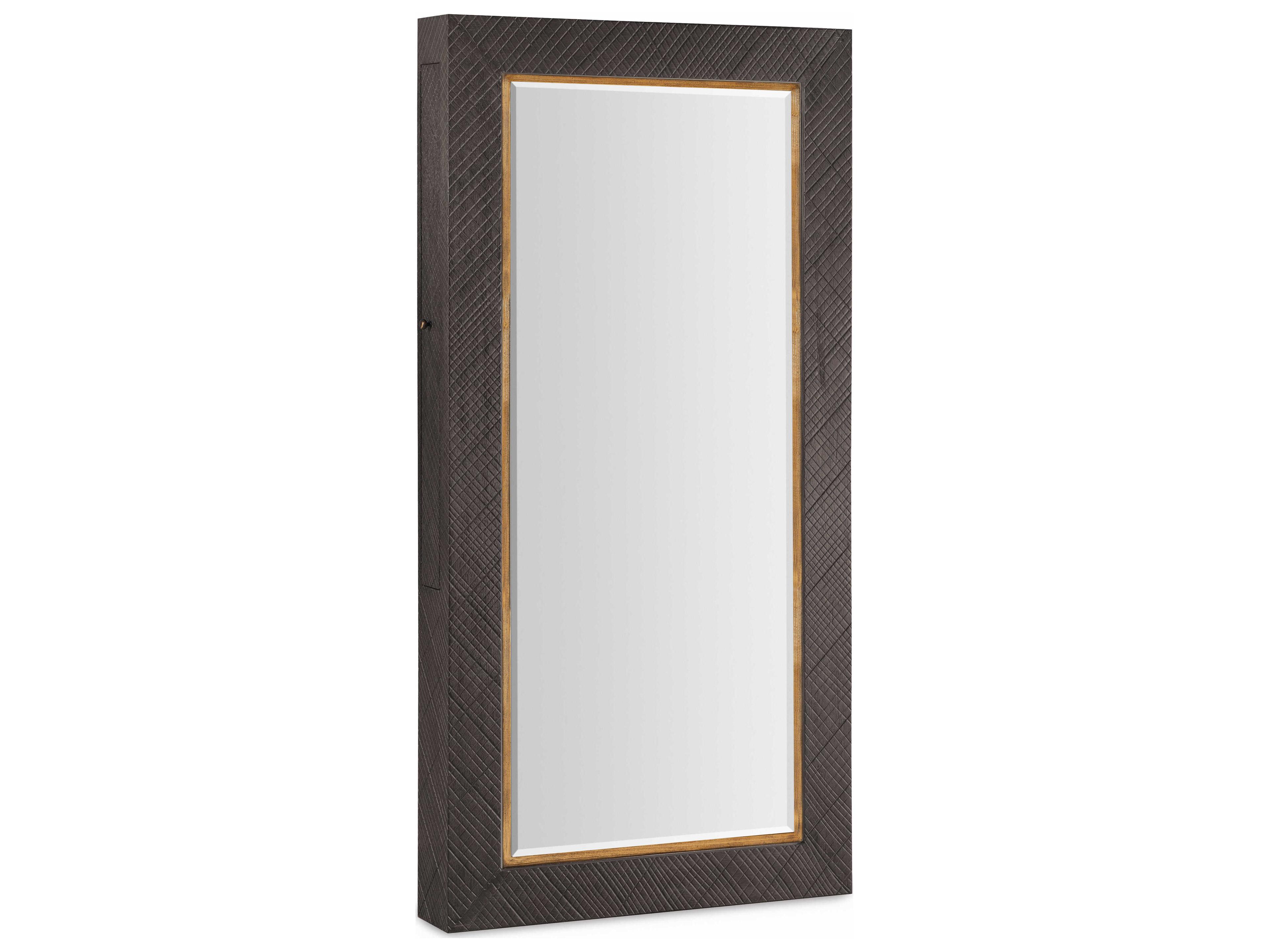 Hooker Furniture Big Sky Rectangular Floor Mirror with Jewelry Storage