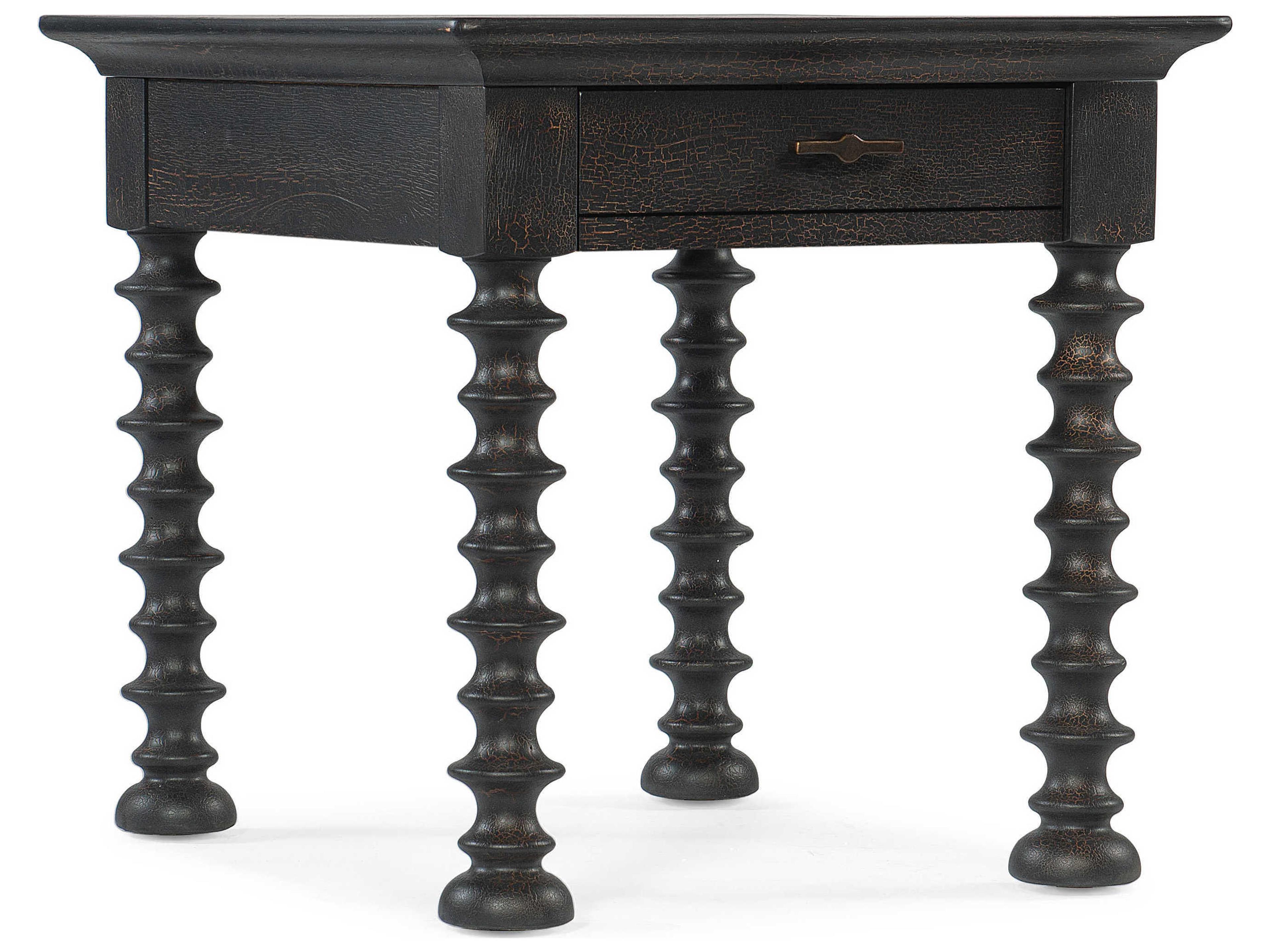 Hooker Furniture Big Sky Rectangular Wood Black End Table