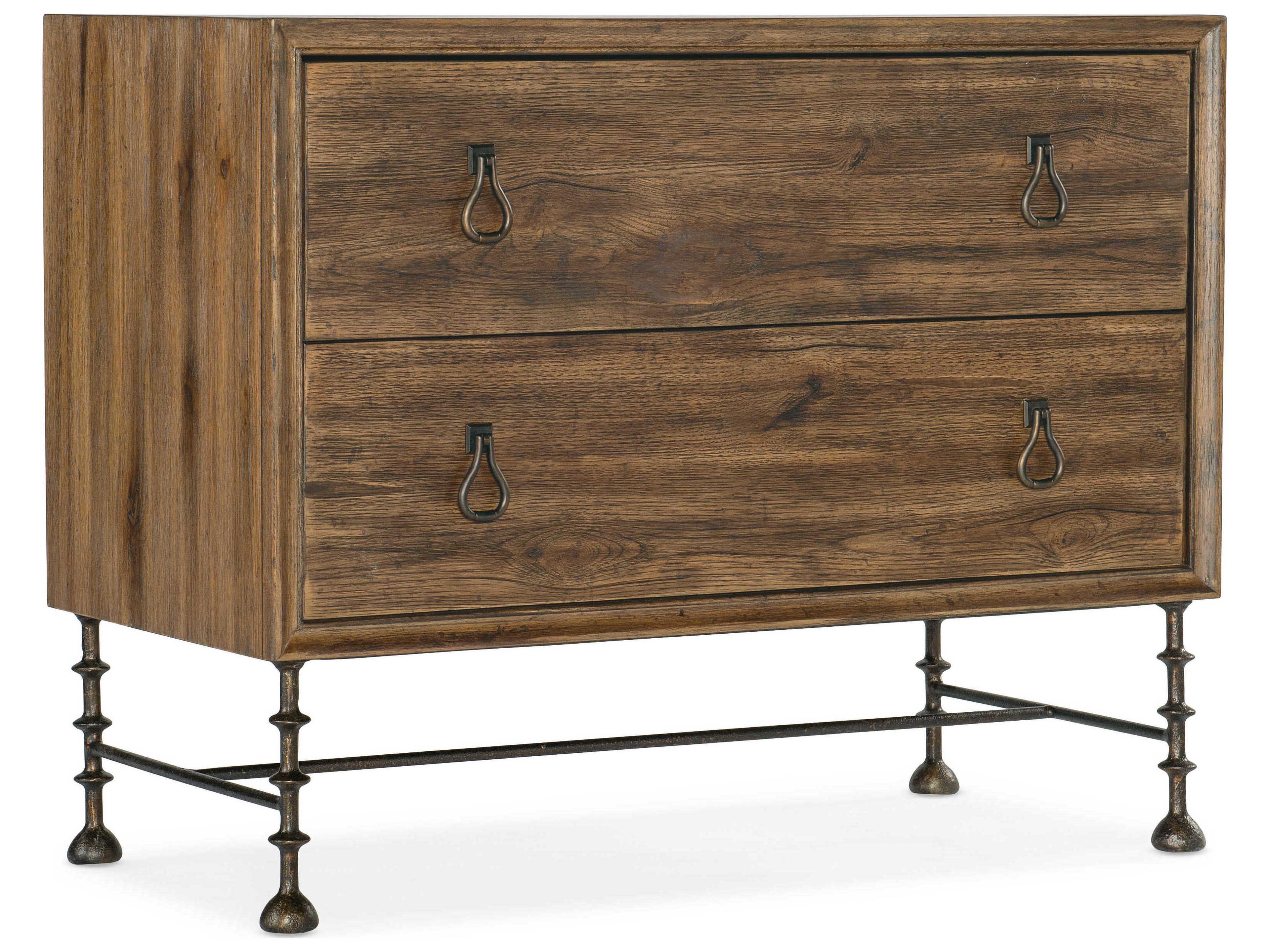 Hooker Furniture Big Sky 2-Drawers Brown Cedar Wood Chest Nightstand