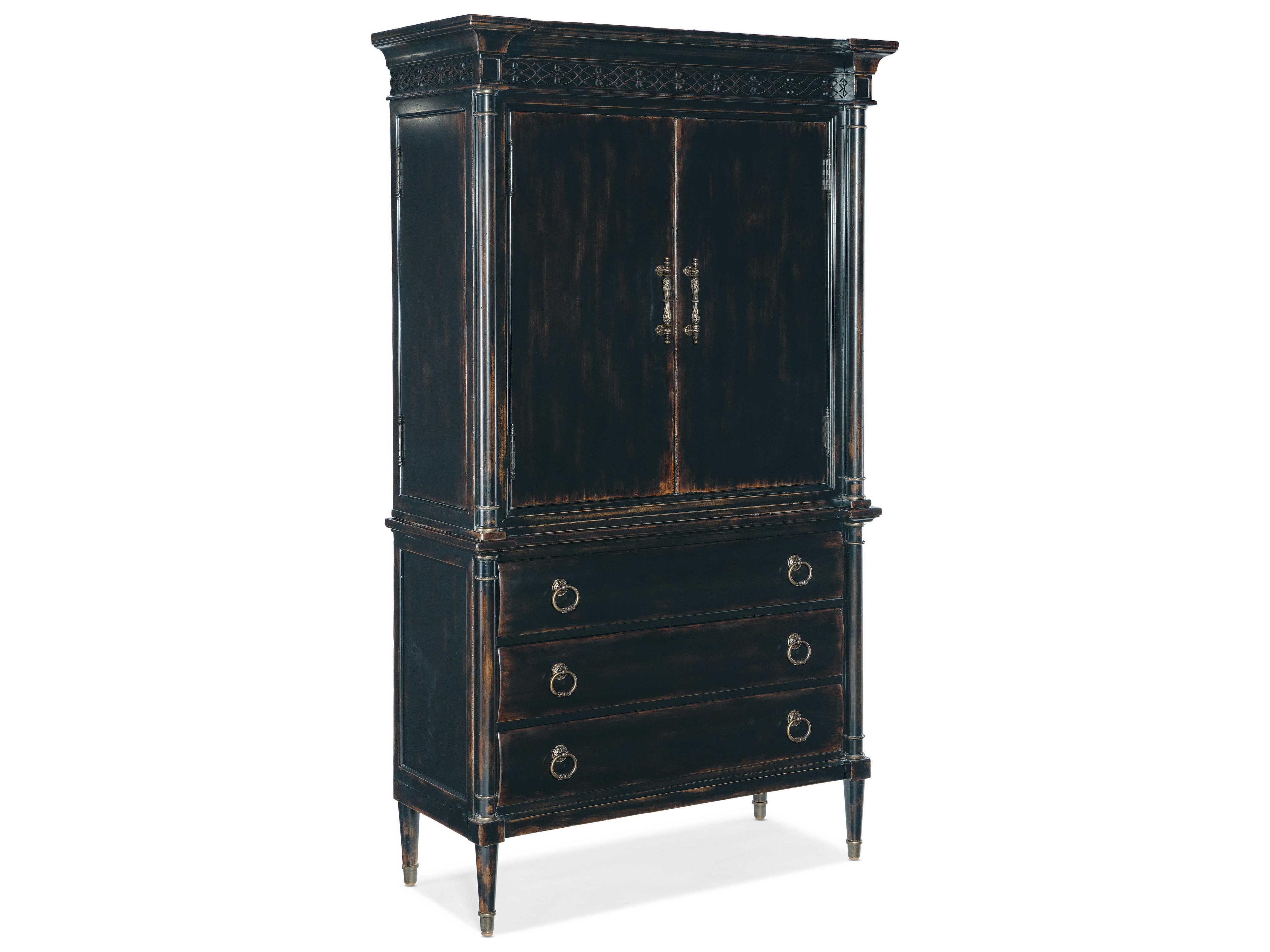 Hooker Furniture Charleston Black Cherry Cedar Wood Wardrobe Armoire
