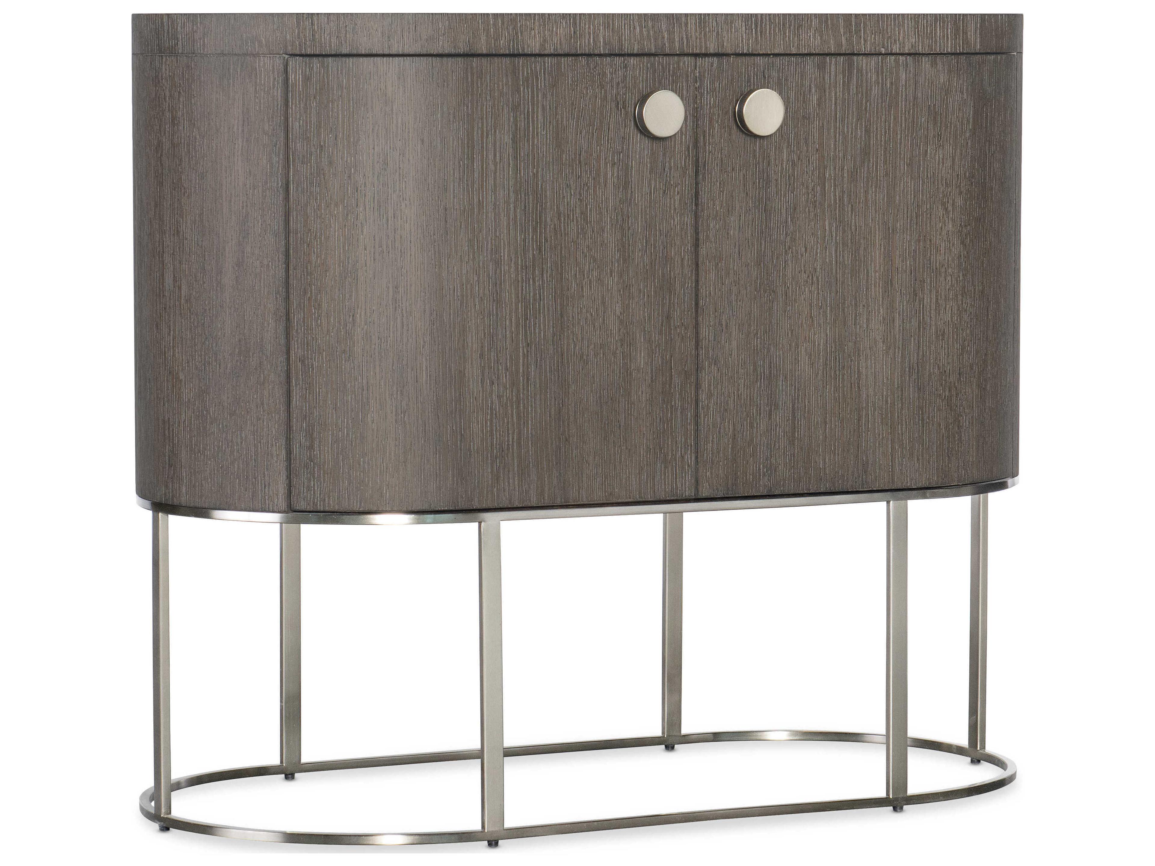 Hooker Furniture Modern Mood Oval Brown Solid Wood Nightstand