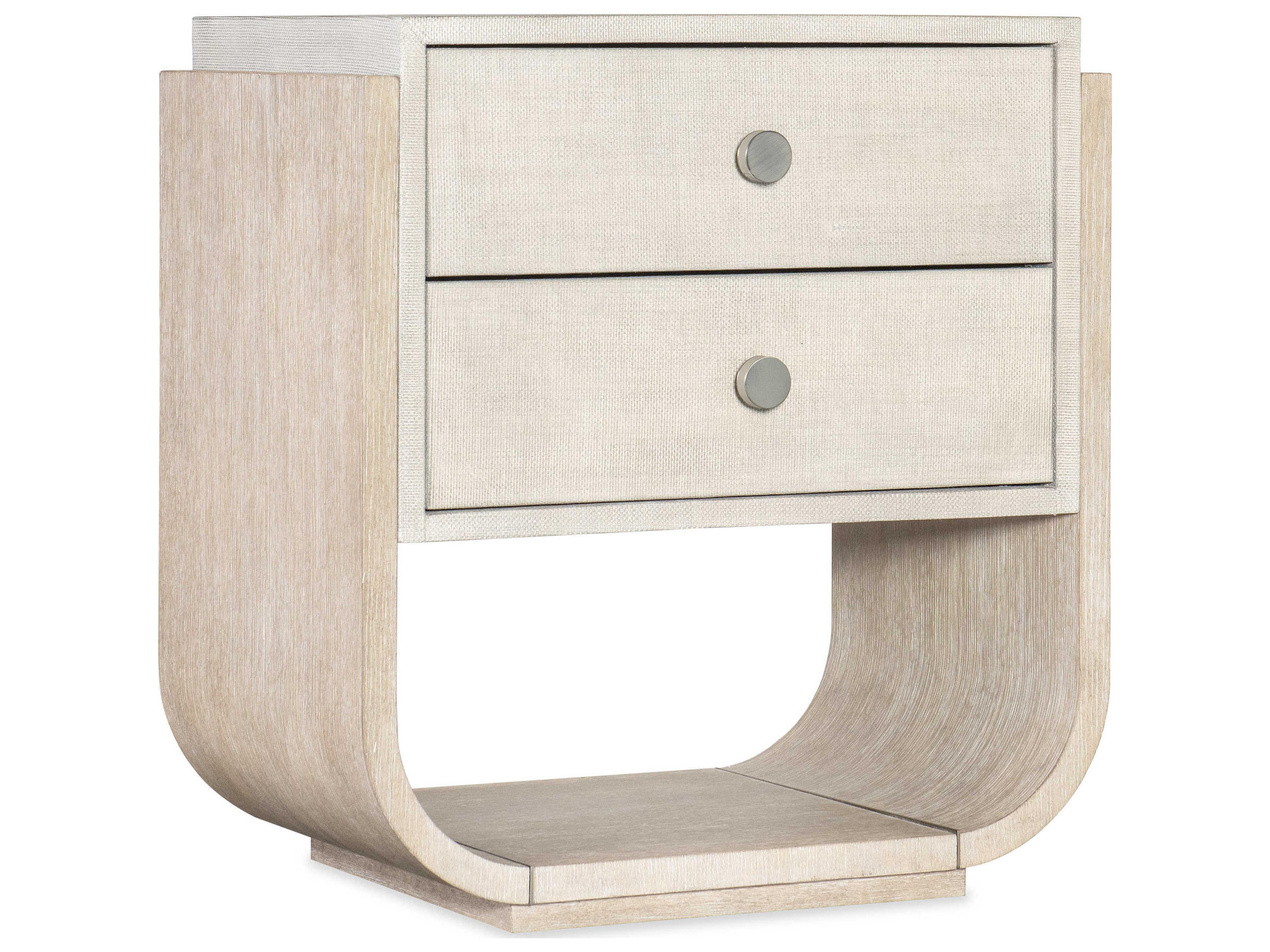 Hooker Furniture Modern Mood 2-Drawers Beige Solid Wood Nightstand