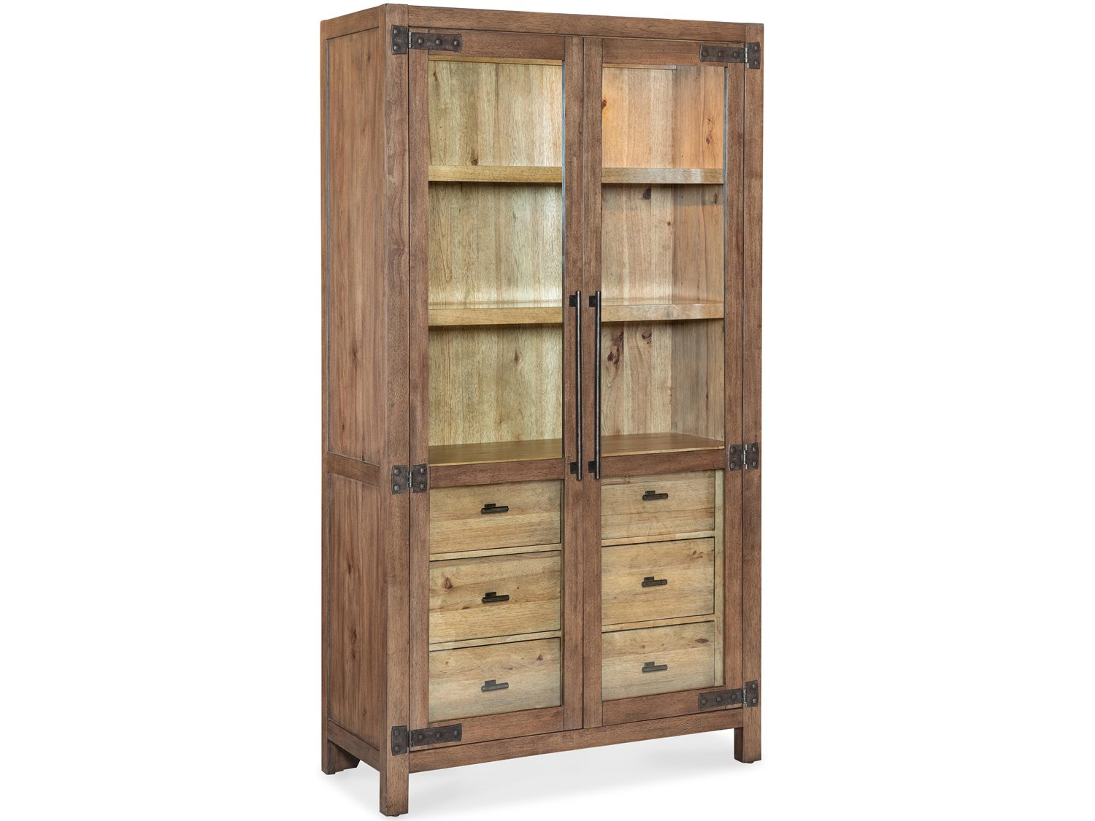 Hooker Furniture Vineyard Row Oak Wood Display Cabinet