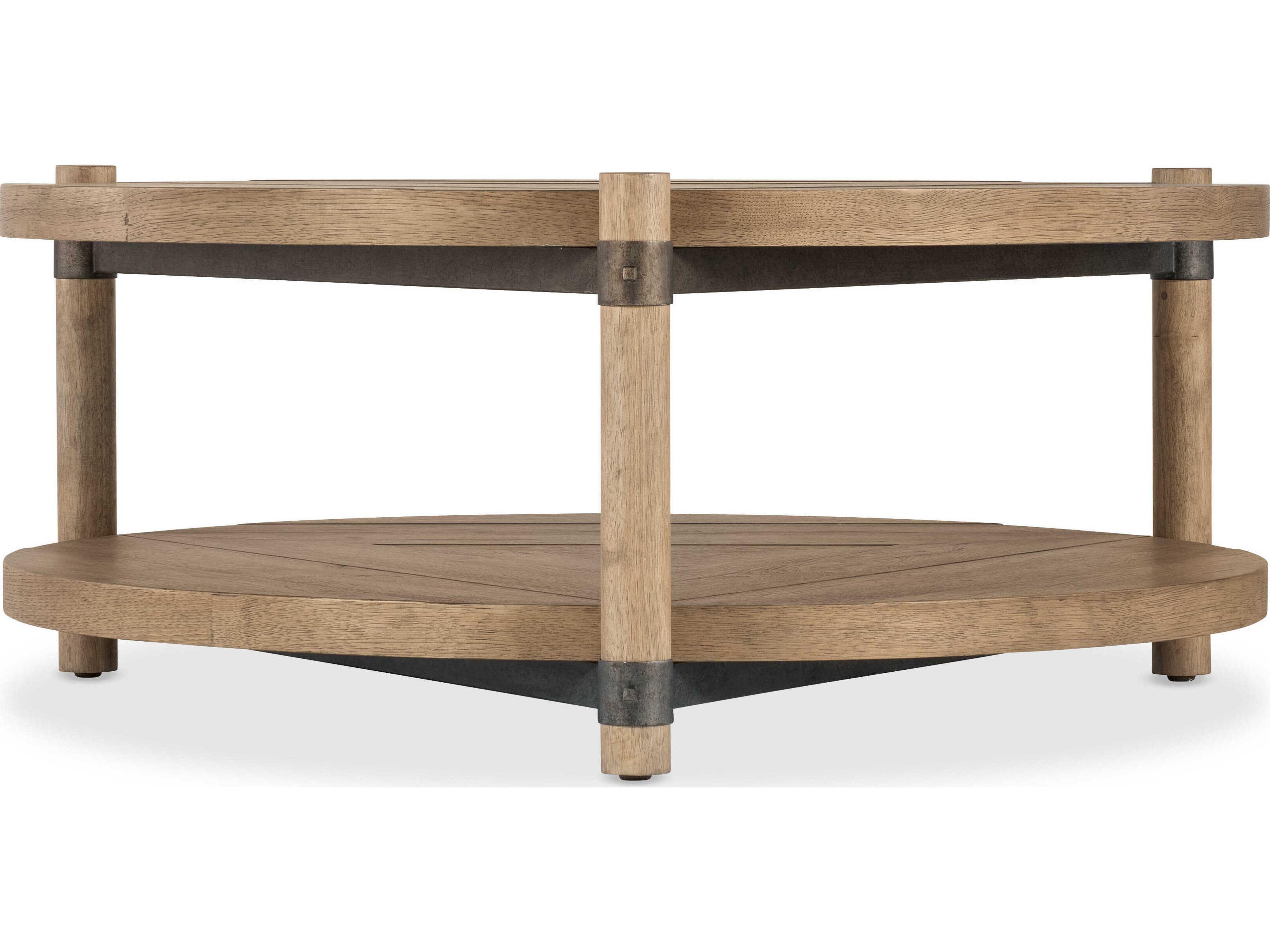 Hooker Furniture Vineyard Row Round Wood Sonoma:light And Airy Vibe Coffee Table