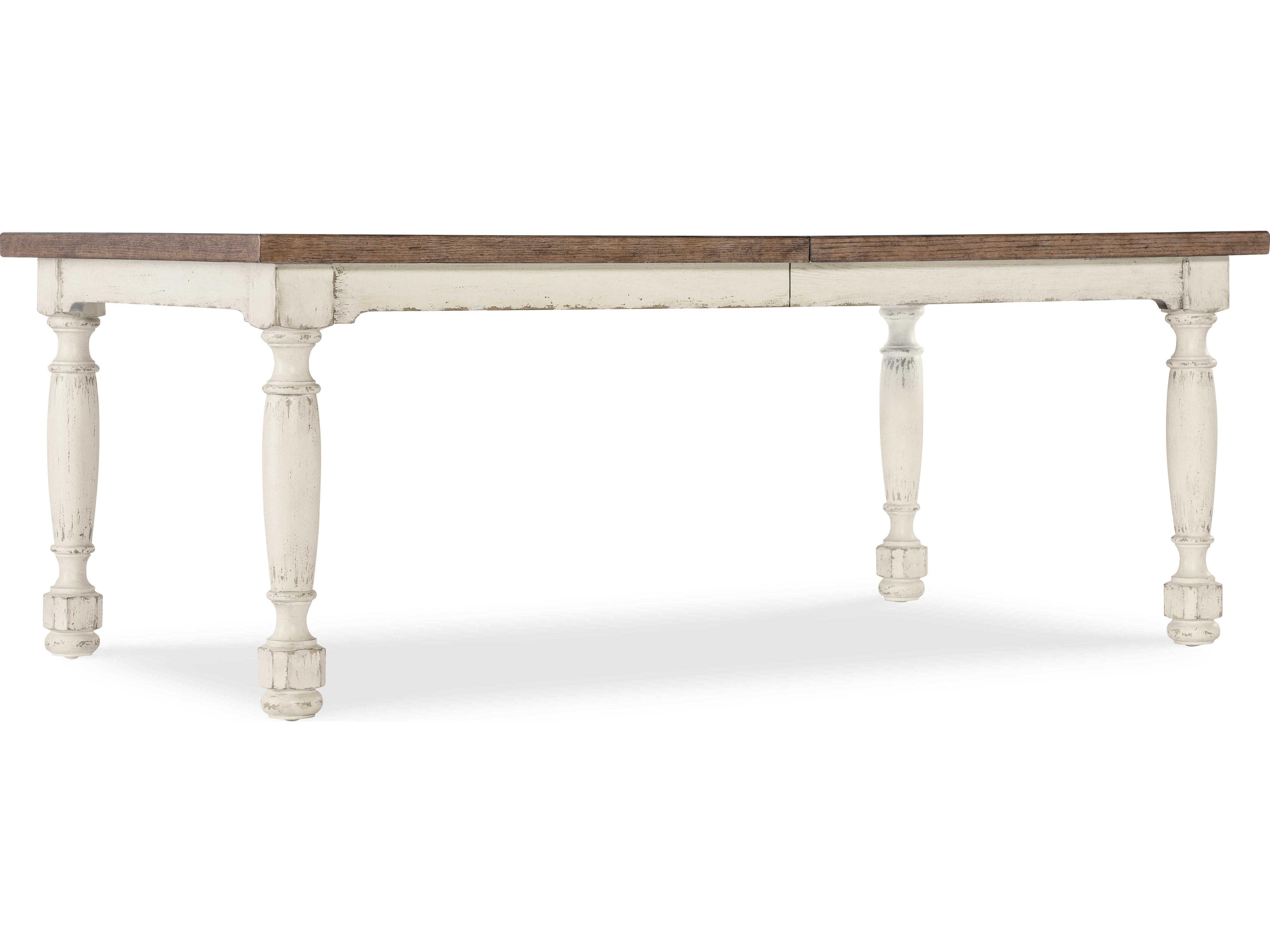 Hooker Furniture Americana Rectangular White Wood Dining Table