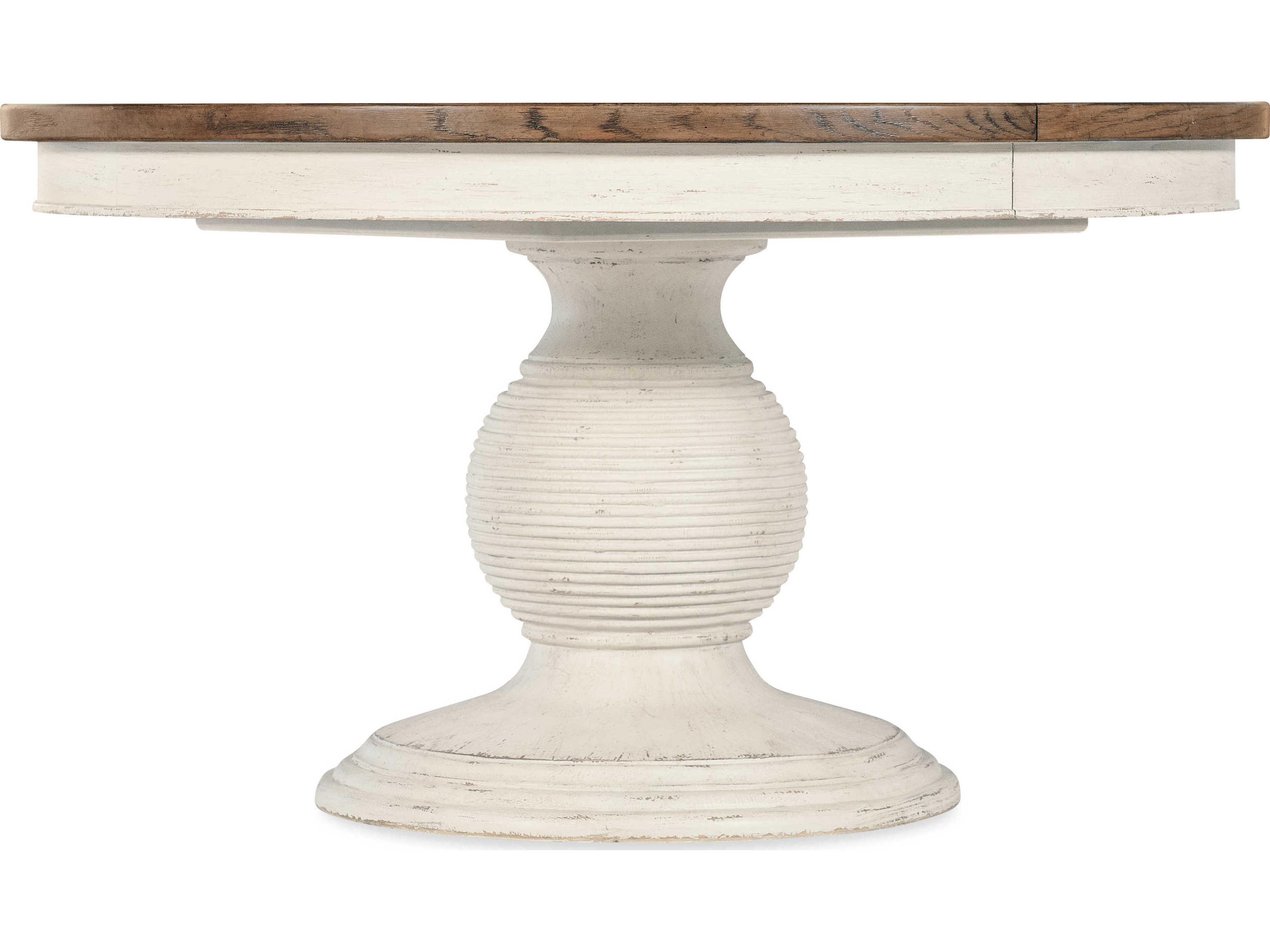 Luxecor Heritage Round White Wood Dining Table