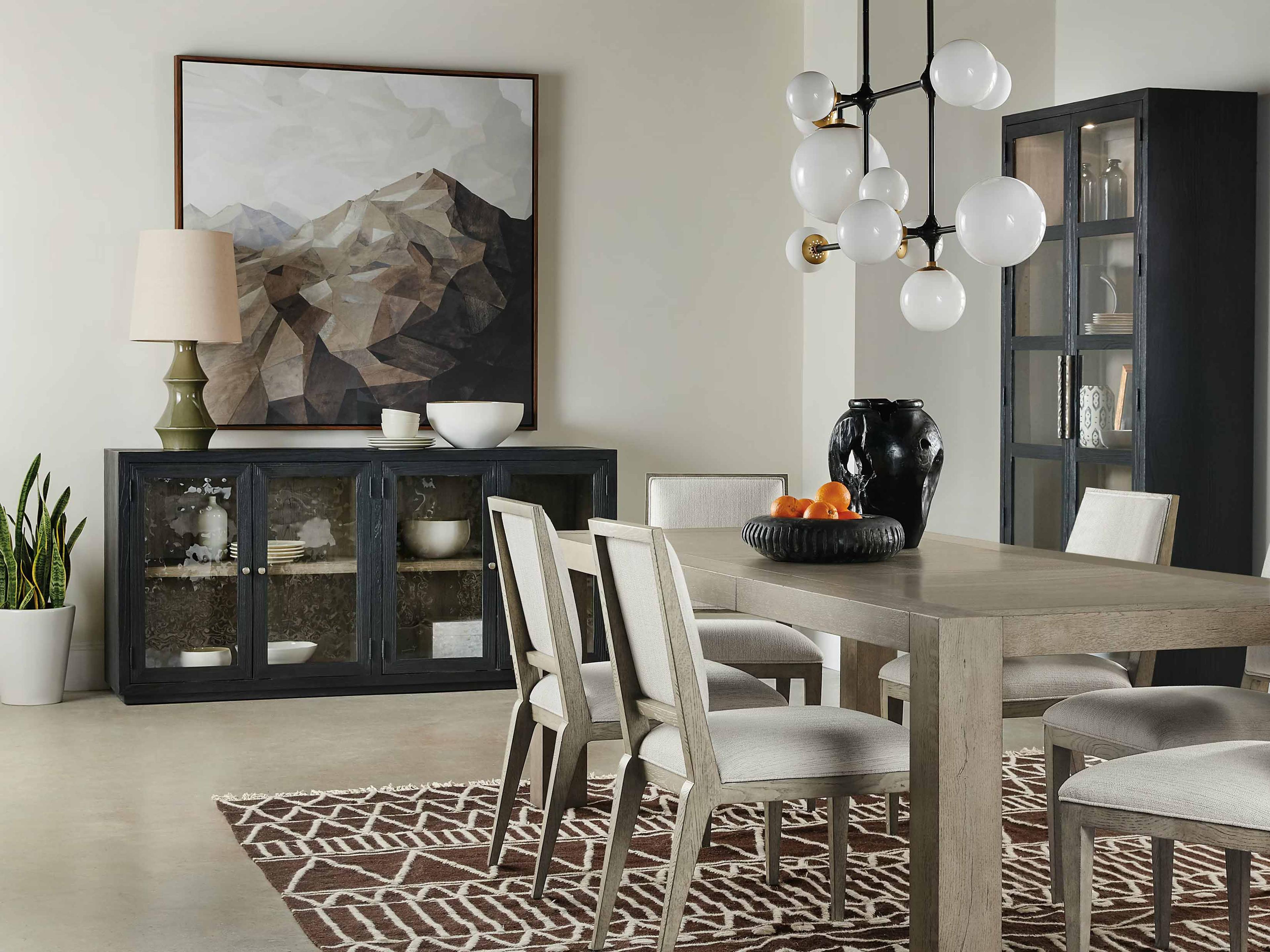 Hooker Furniture Linville Falls Oak Wood Dining Room Set