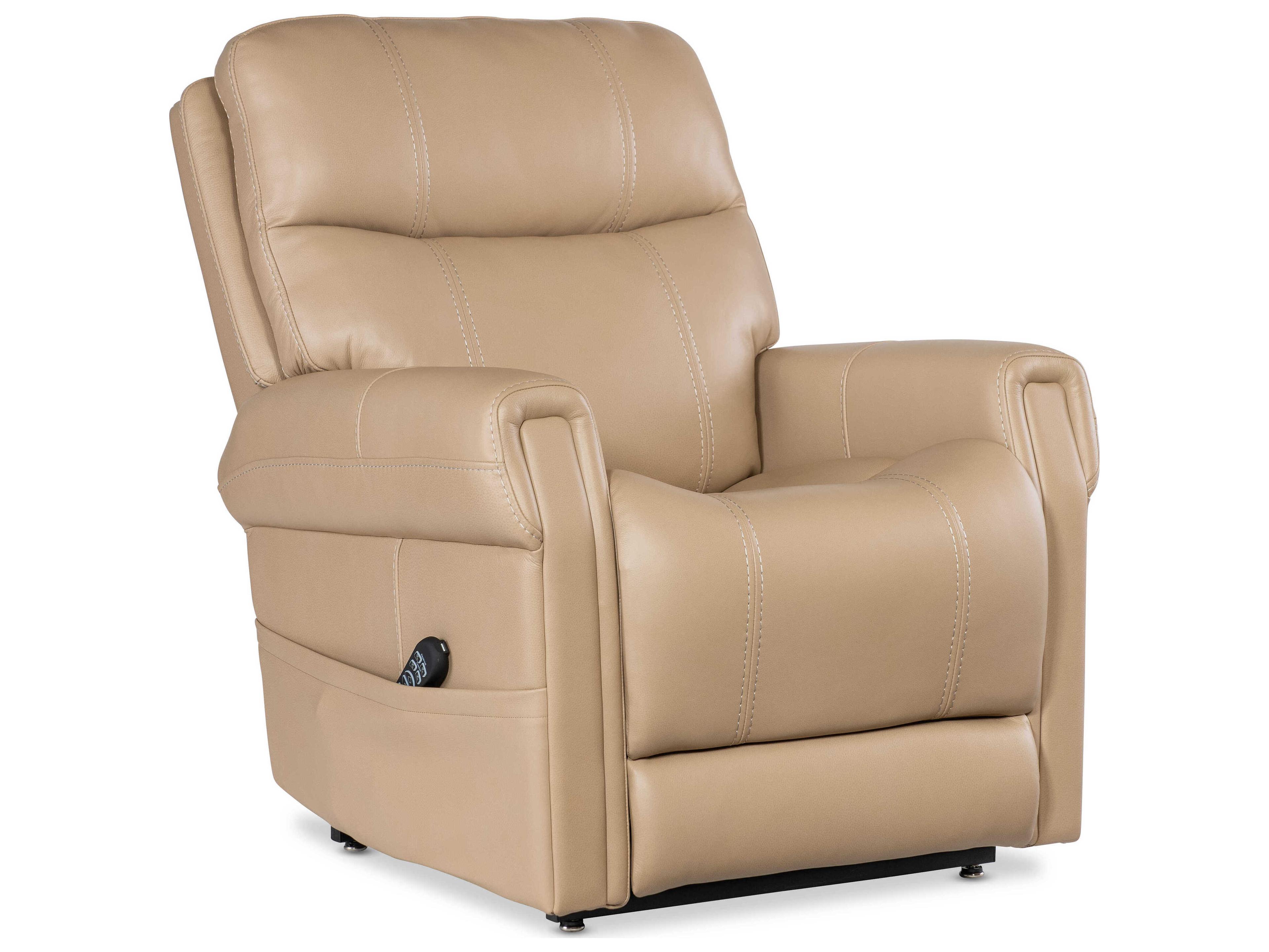 Hooker Furniture Rc Black Metal Base Beige Leather Recliner