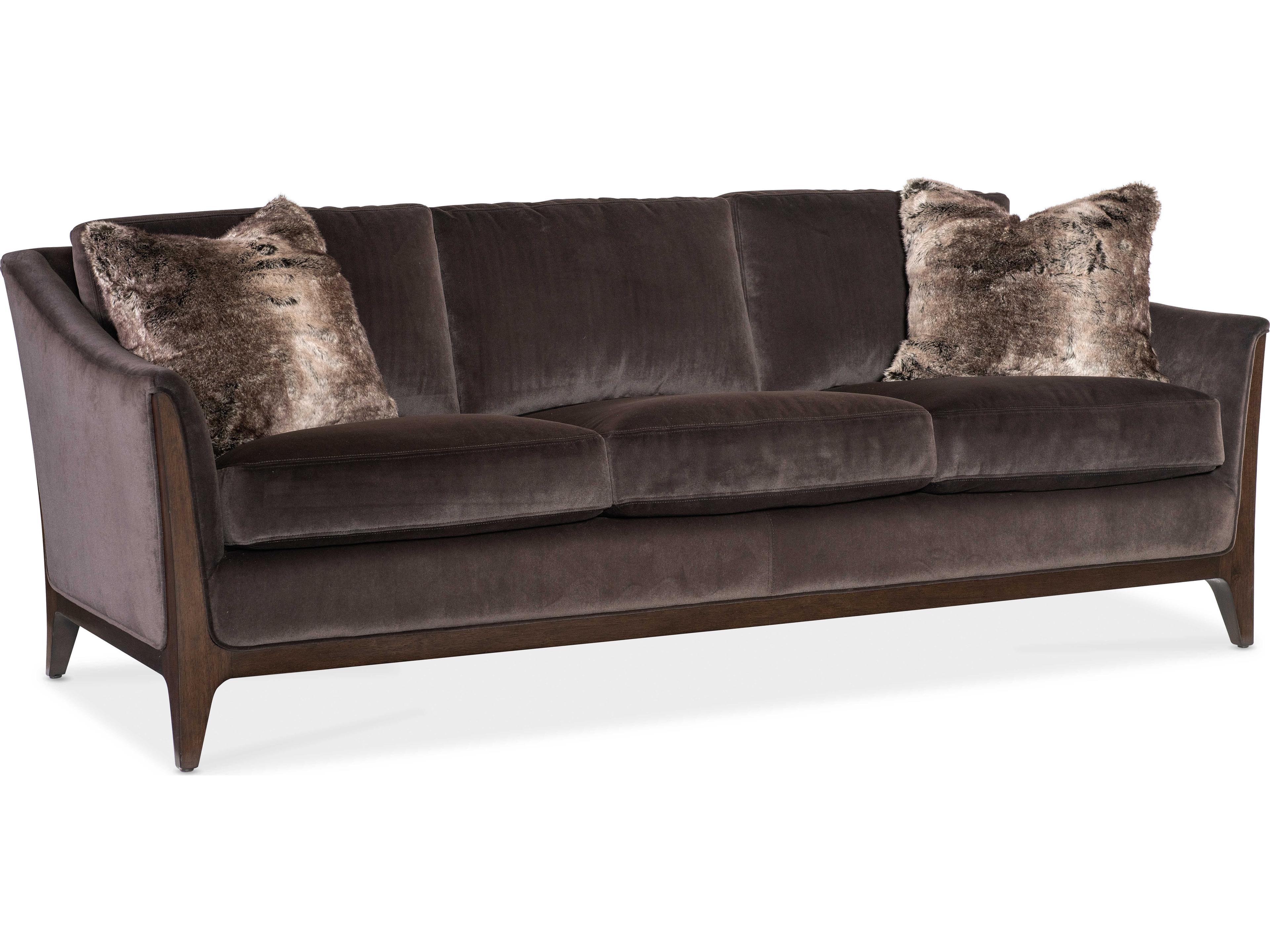 Hooker Furniture Sophia Brown Upholstered Sofa