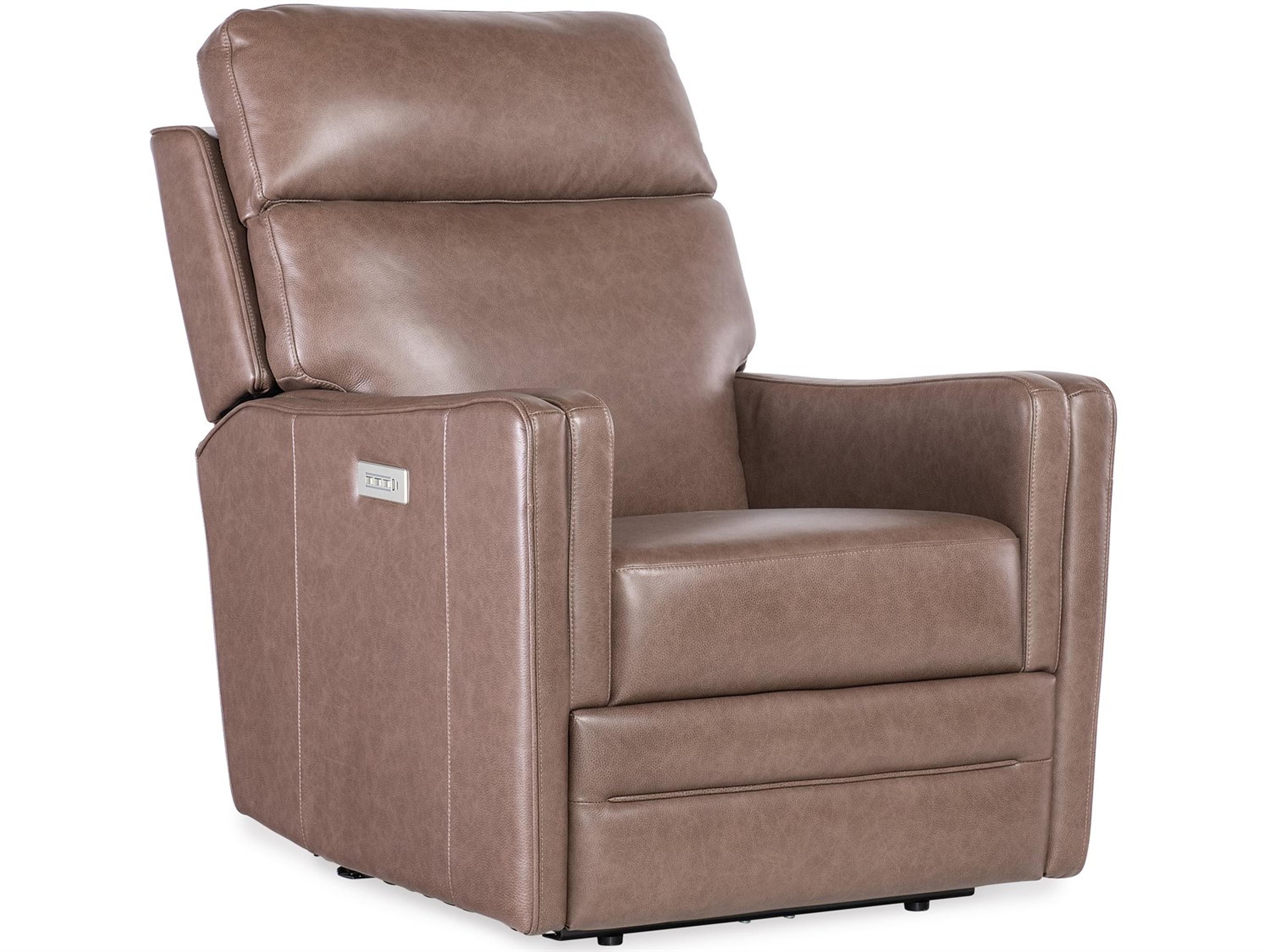 Hooker Furniture Ms Twain Zero Gravity Brown Leather Recliner