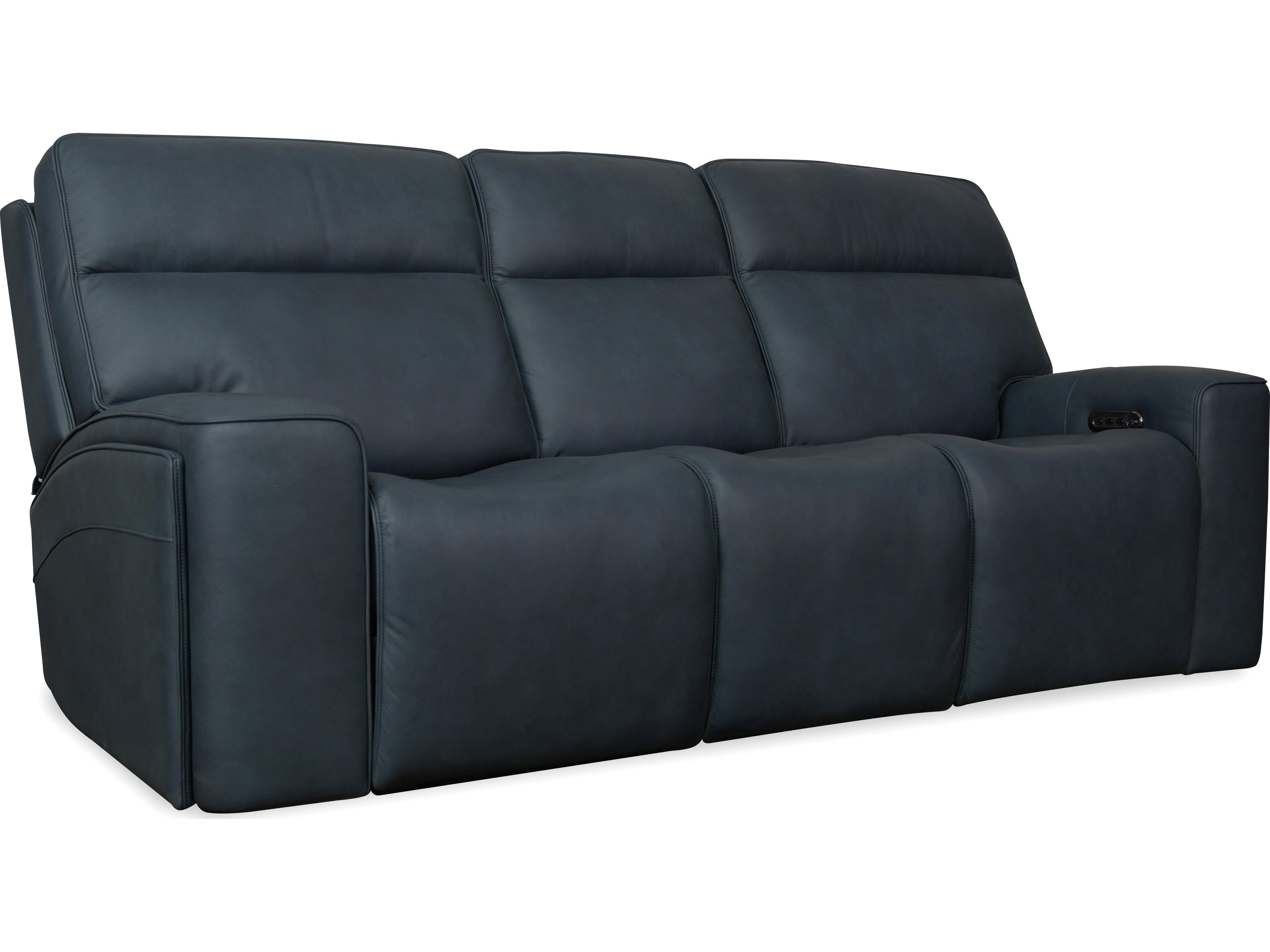 Hooker Furniture Riverton Power Sofa with Power Headrest and Lumbar
