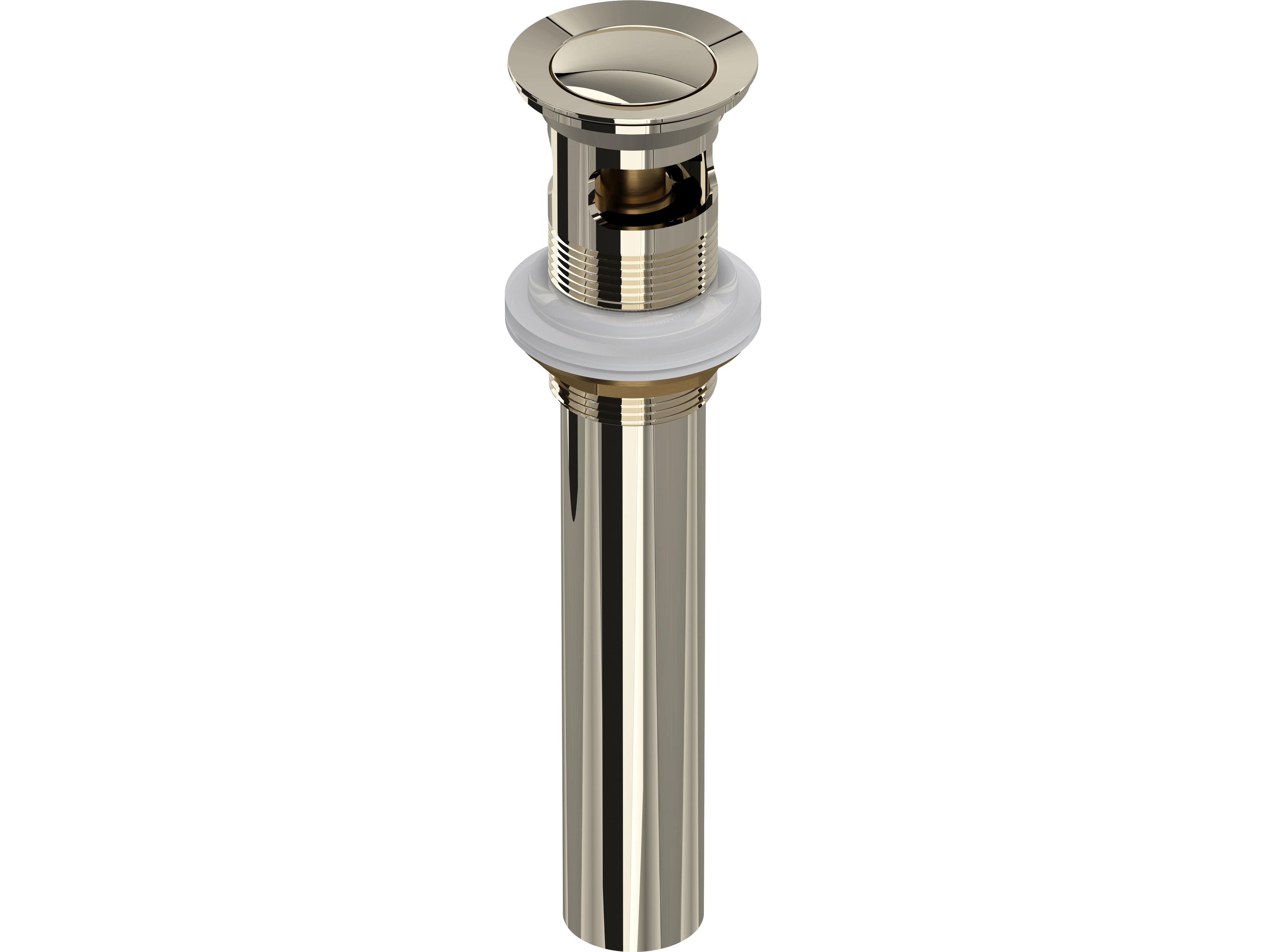 Rohl Polished Nickel Push Drain With Overflow