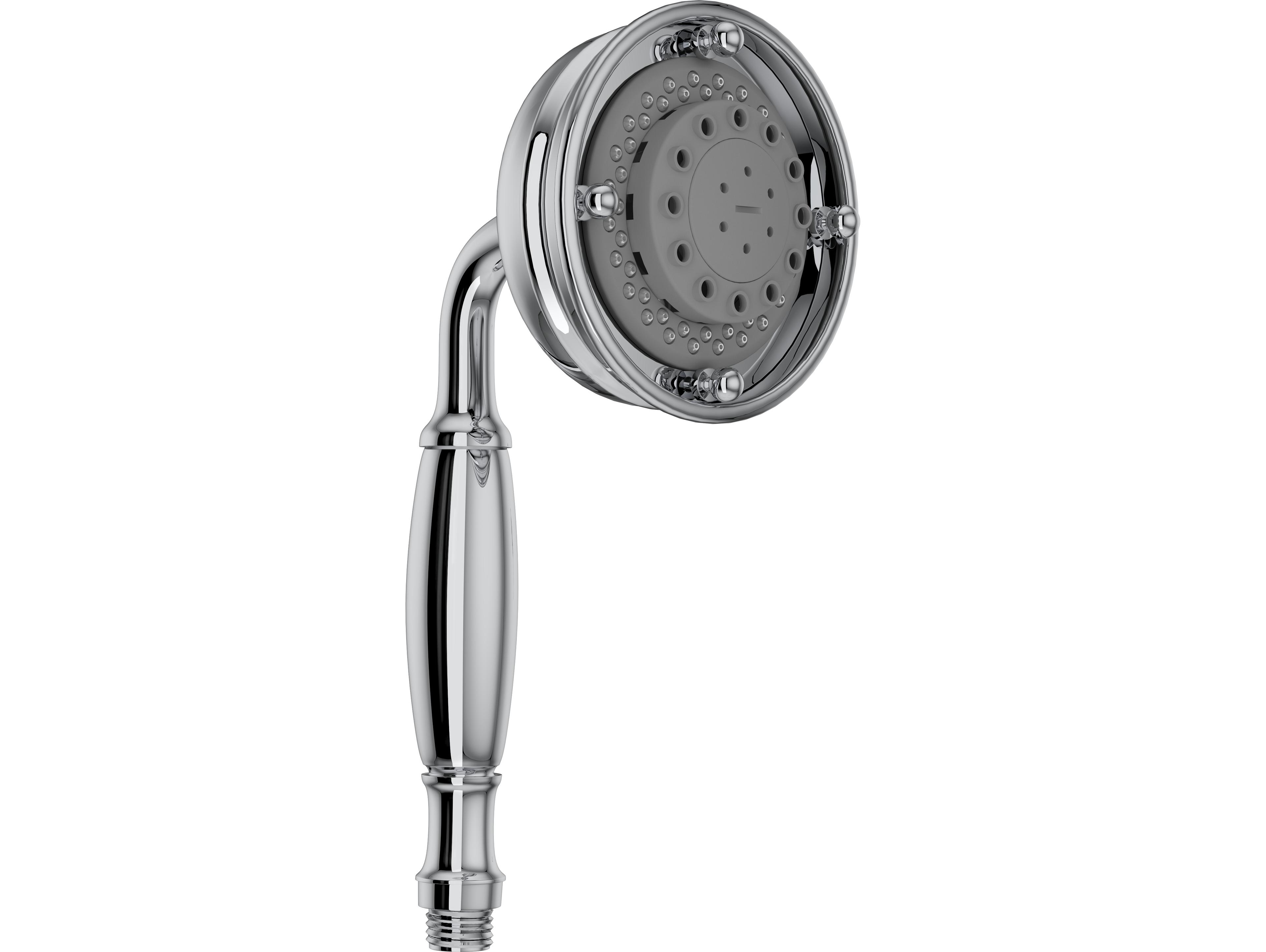 Rohl Polished Chrome Three Function Five Jet Straight Classic Handshower 