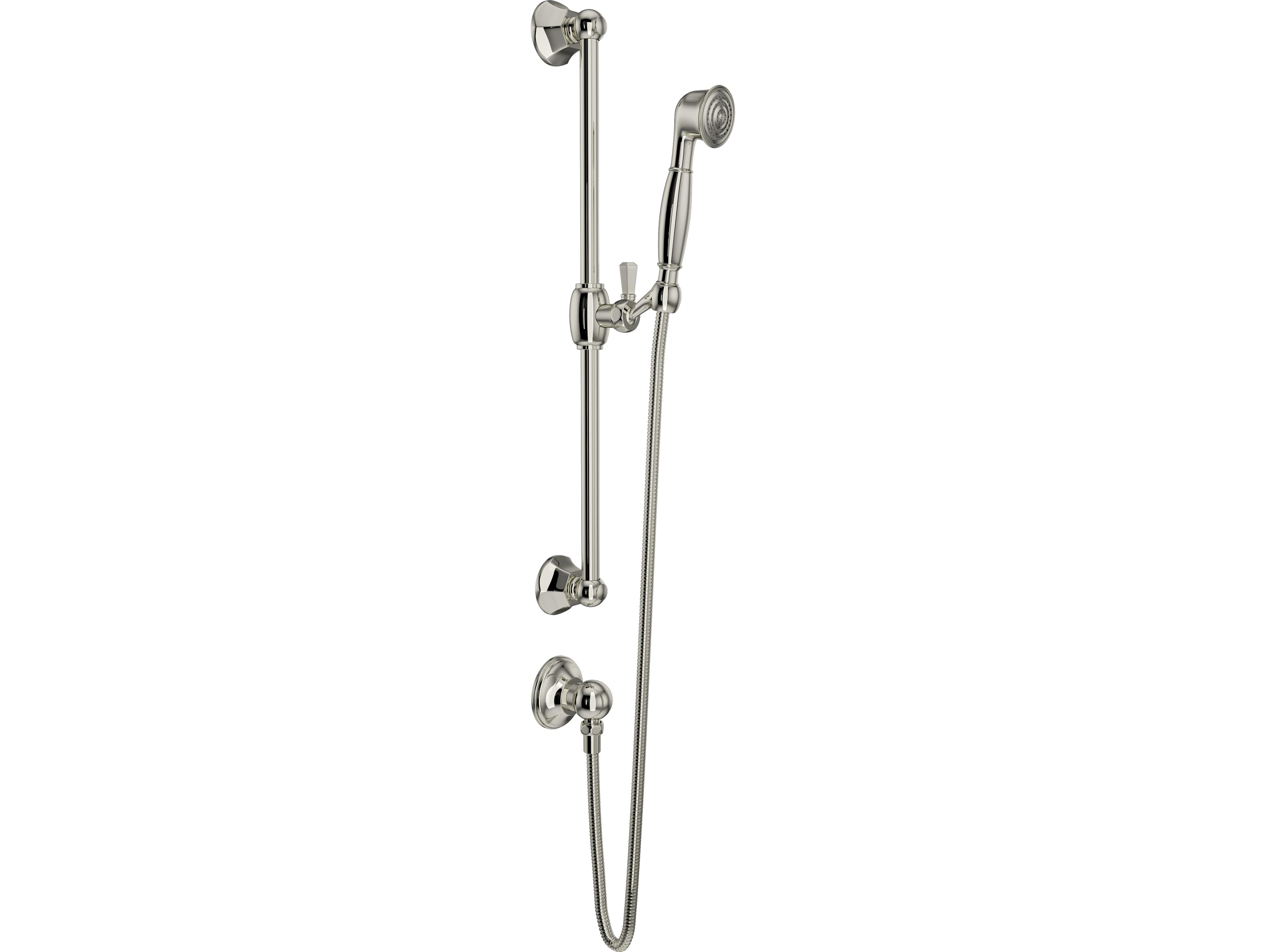 Rohl Palladian Italian Handshower Set In Polished Nickel with Handshower And Wall Outlet