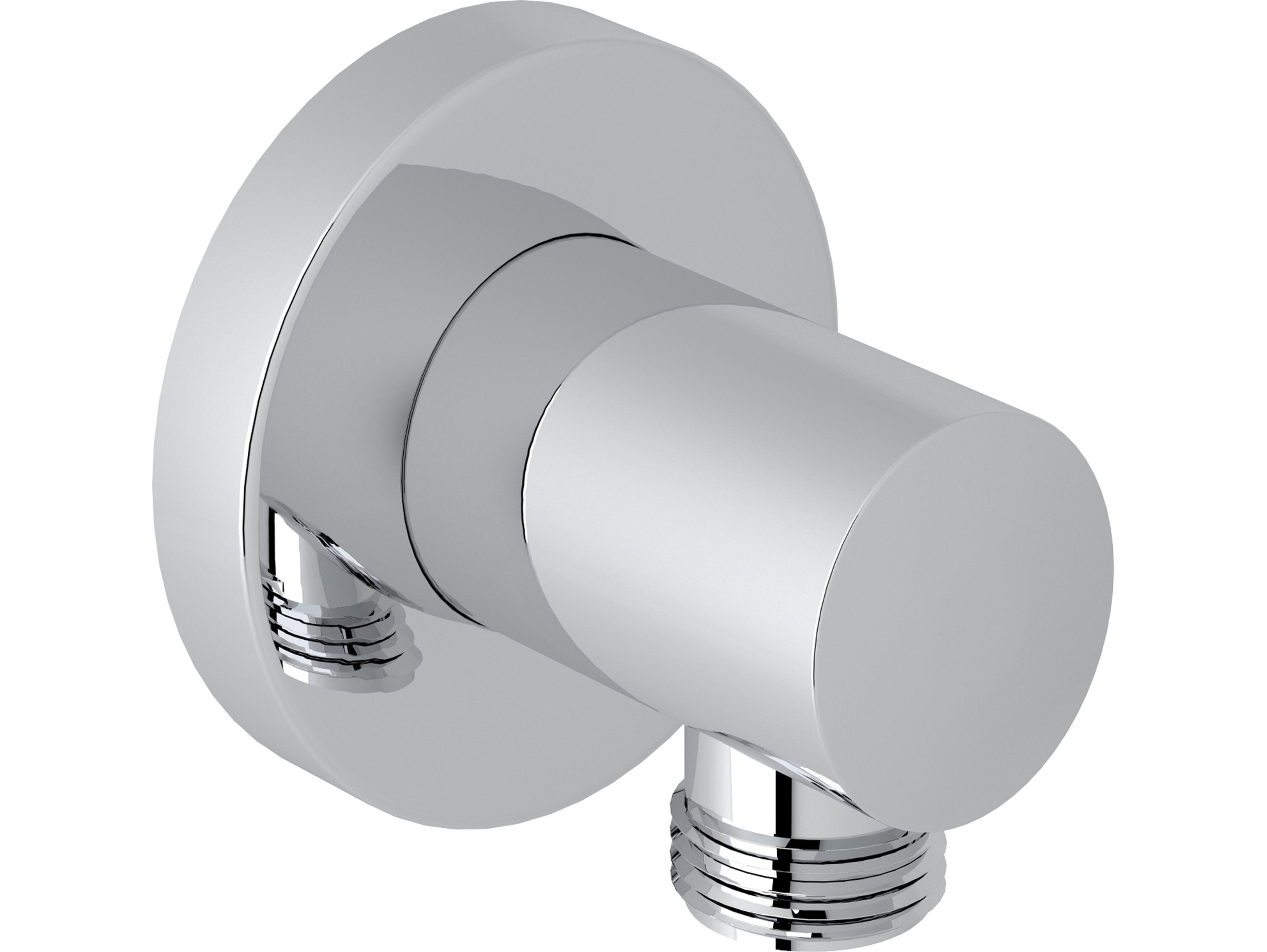 Rohl Outlet Connection With Sliding Flange In Polished Chrome Handshower Rail Set