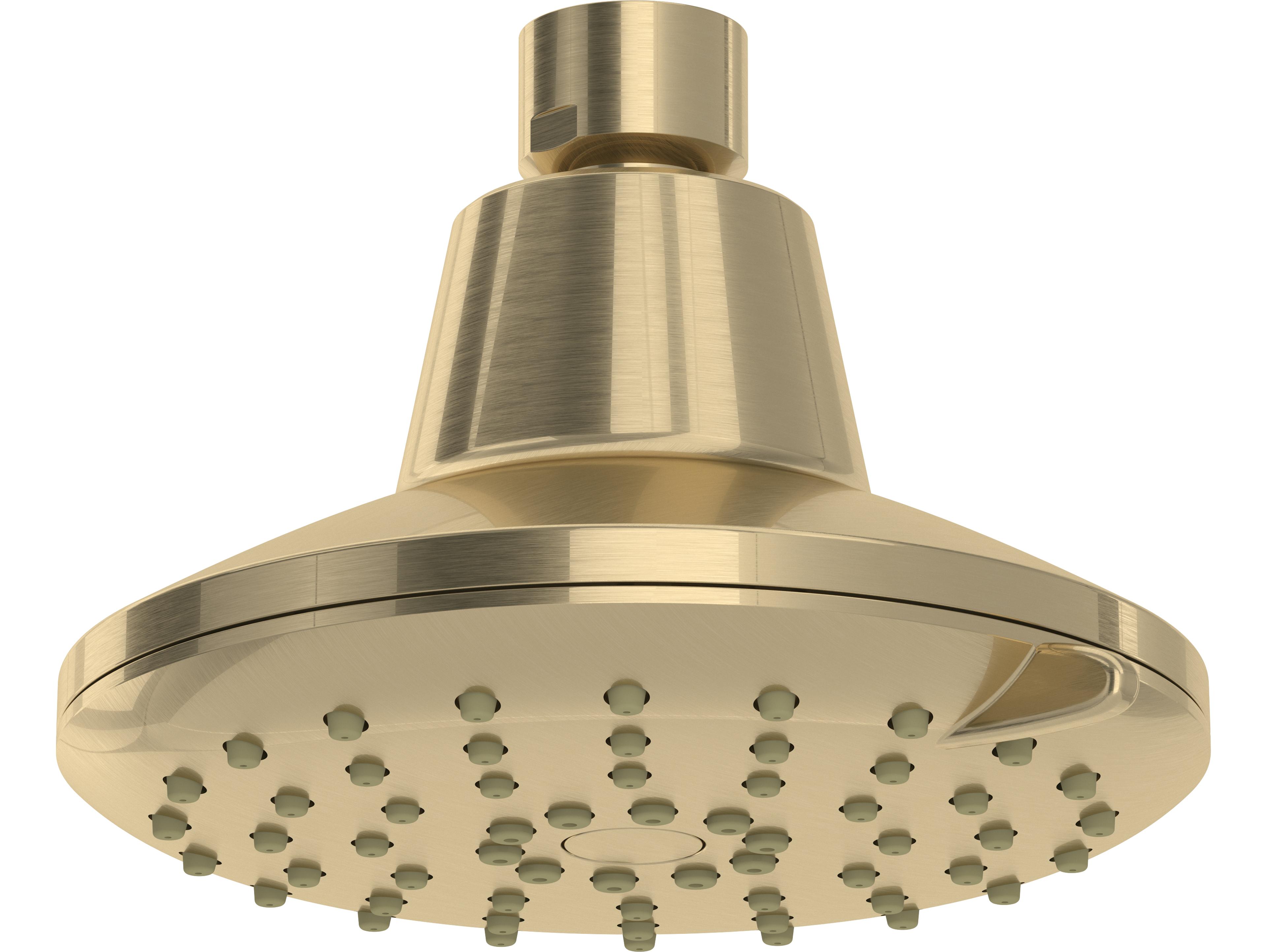 Rohl 5" Antique Gold 3-Function Showerhead
