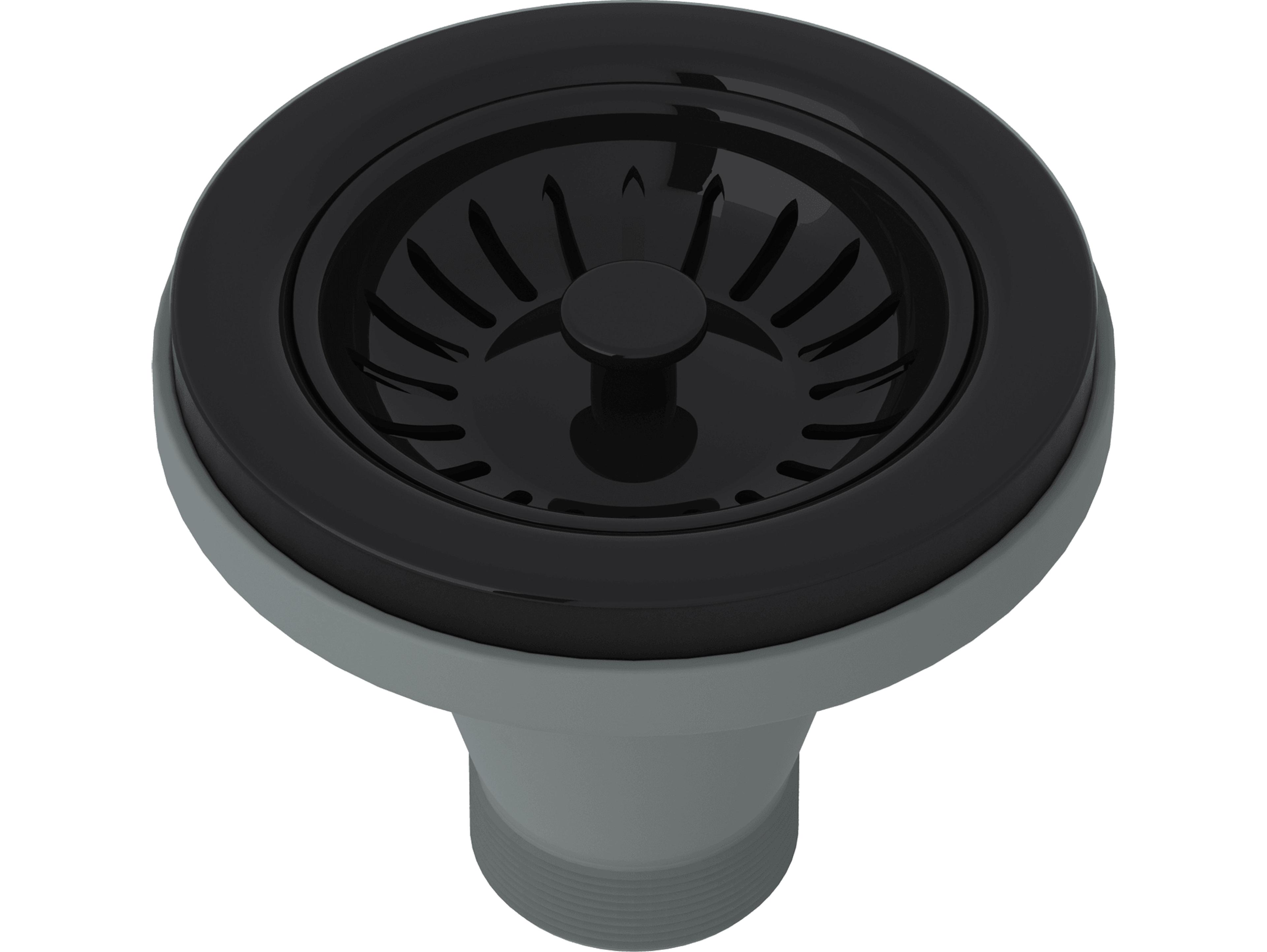 Rohl Basket Strainer Without Pop-Up In Black Manual Operation