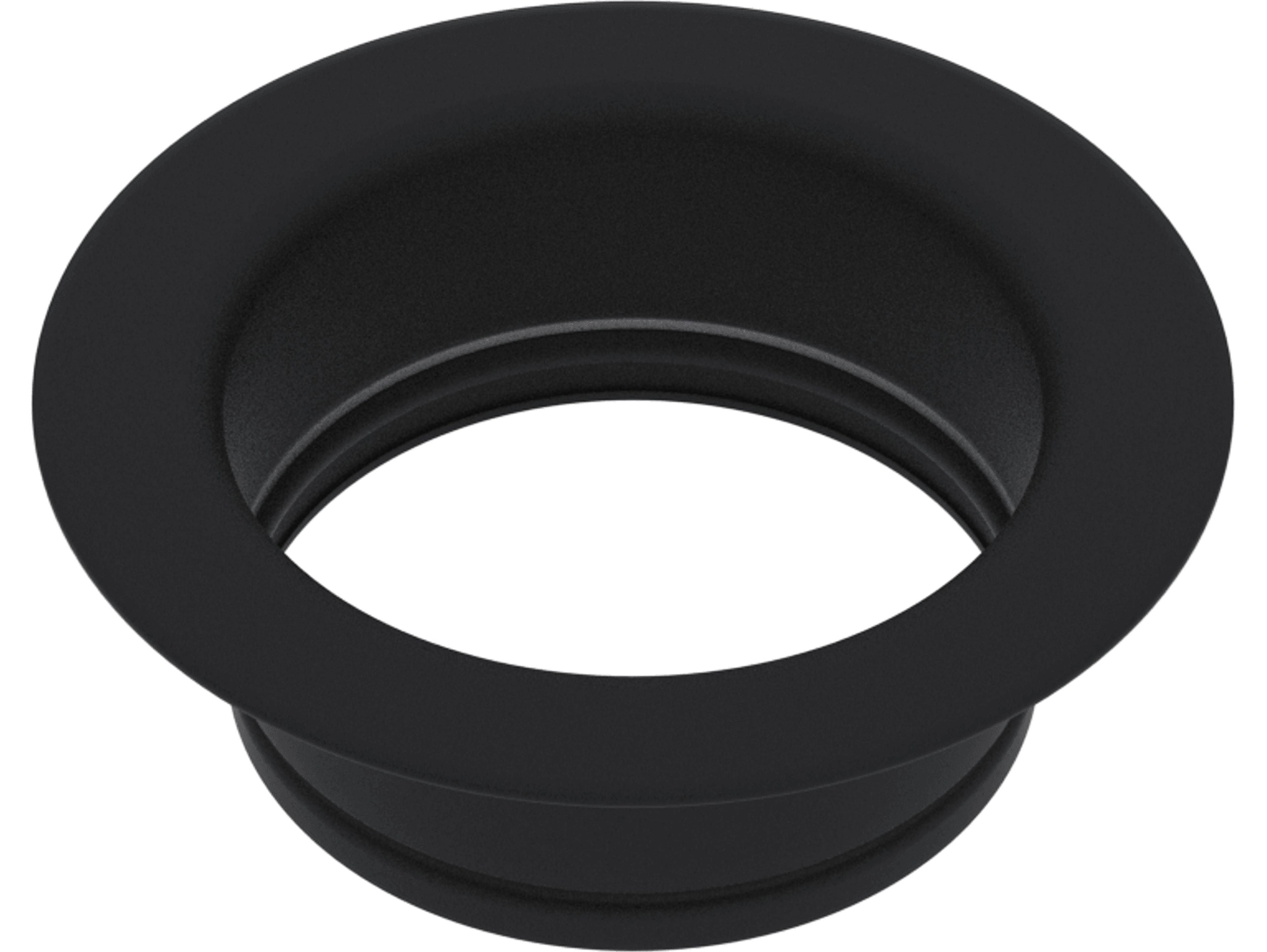 Rohl I.S.E. Disposal Throat In Matte Black Escutcheon Or Flange