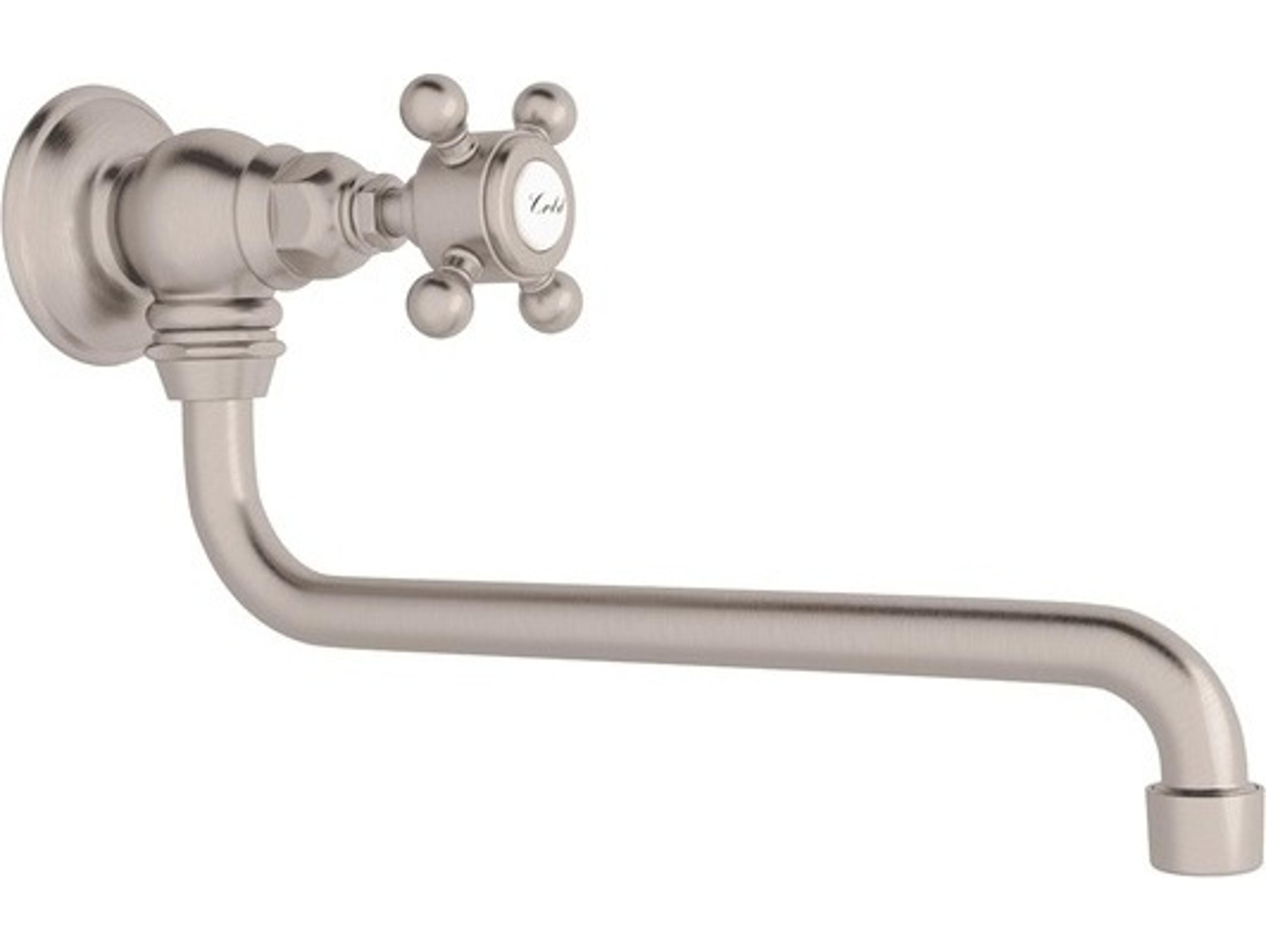 Rohl Satin Nickel Kitchen Wall Mounted Pot Filler 