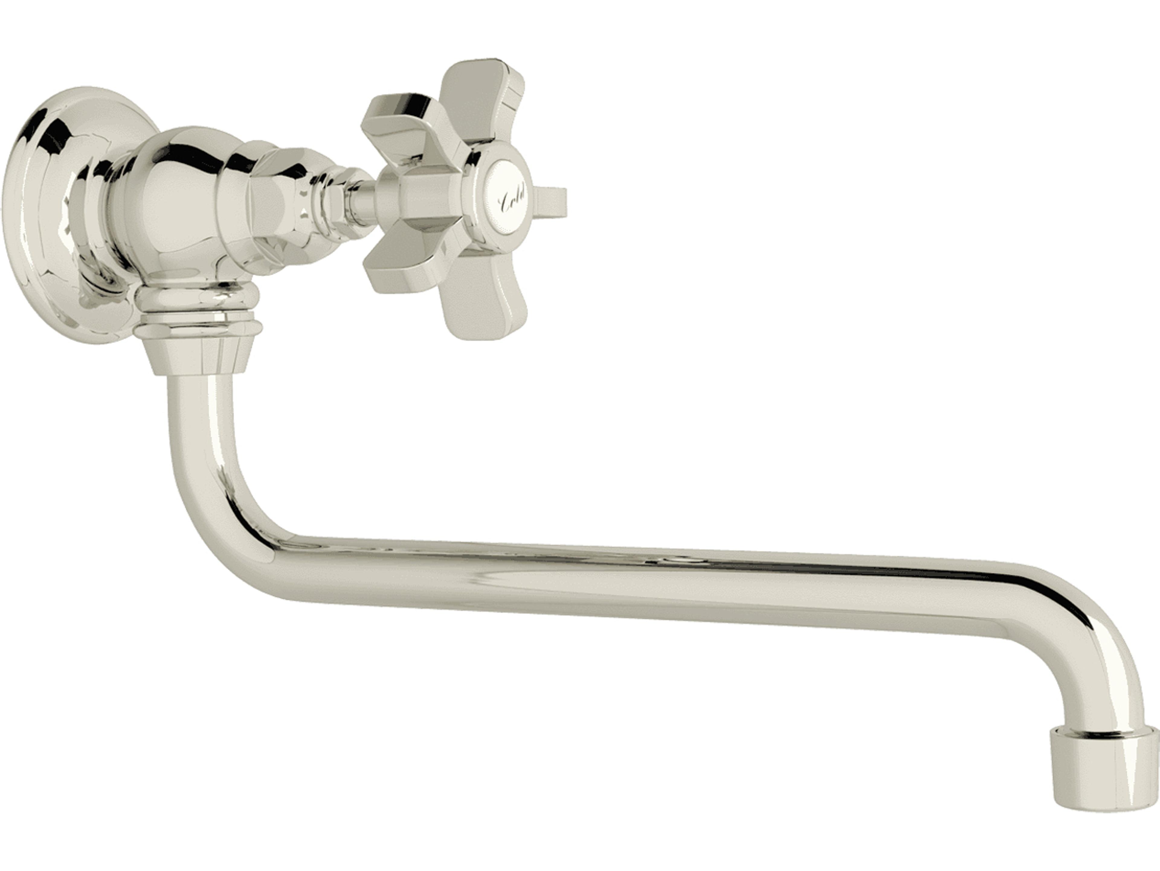 Rohl Polished Nickel Kitchen Wall Mounted Pot Filler 