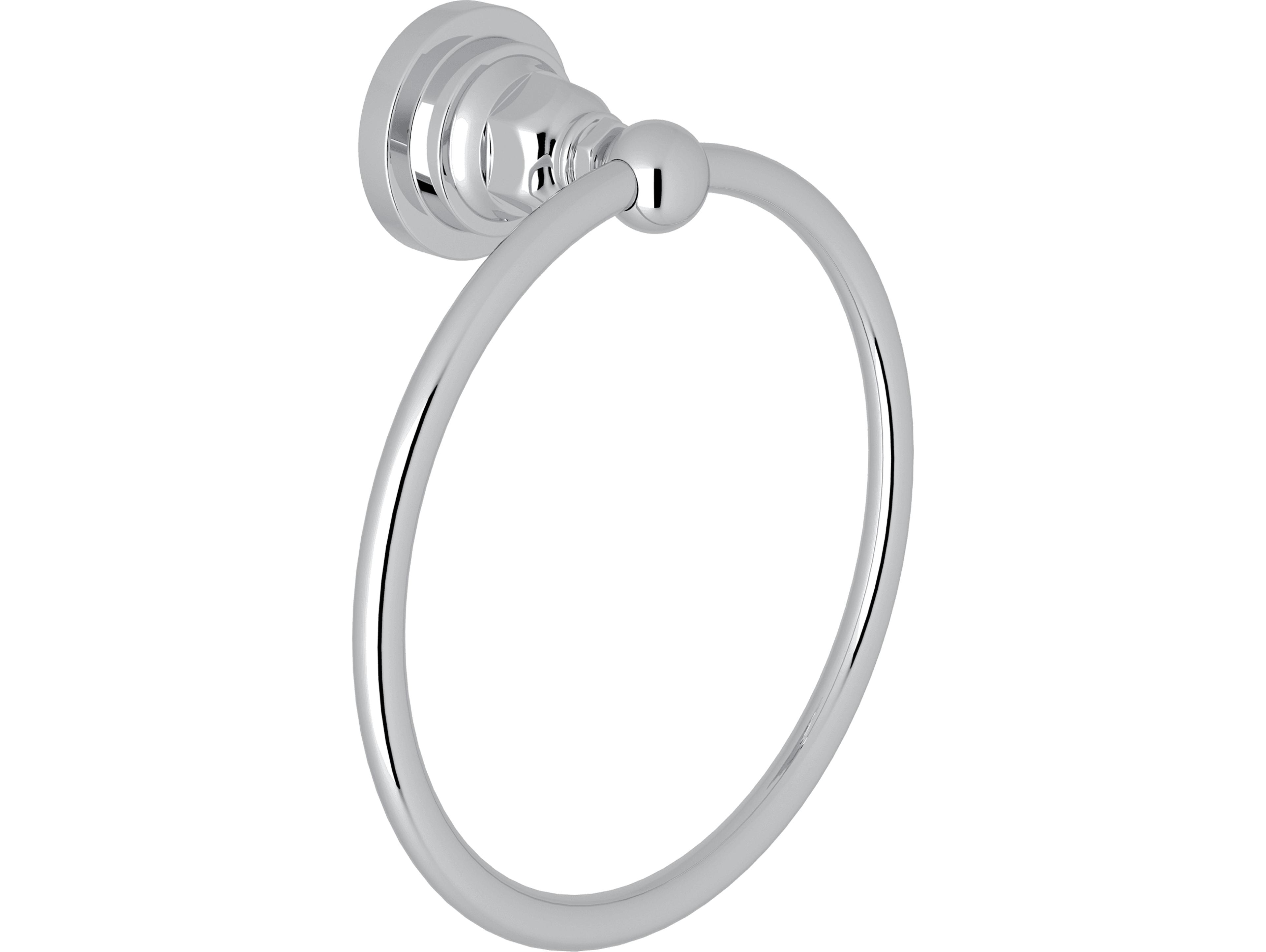 Rohl San Giovanni Wall Mounted Towel Ring In Polished Chrome