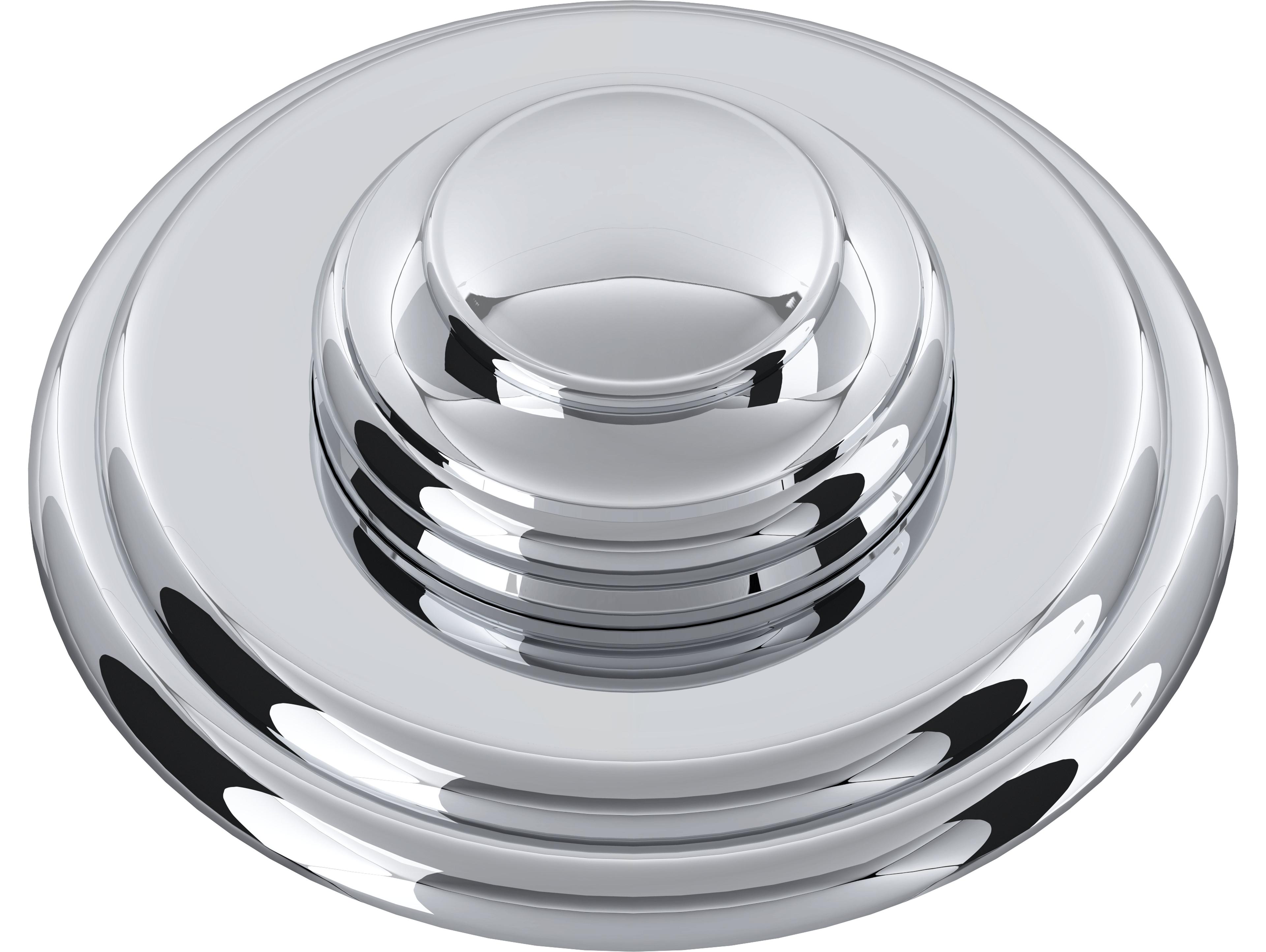 Rohl Air Activated Switch Button Only With Rohl Branding For Waste Disposal In Polished Chrome