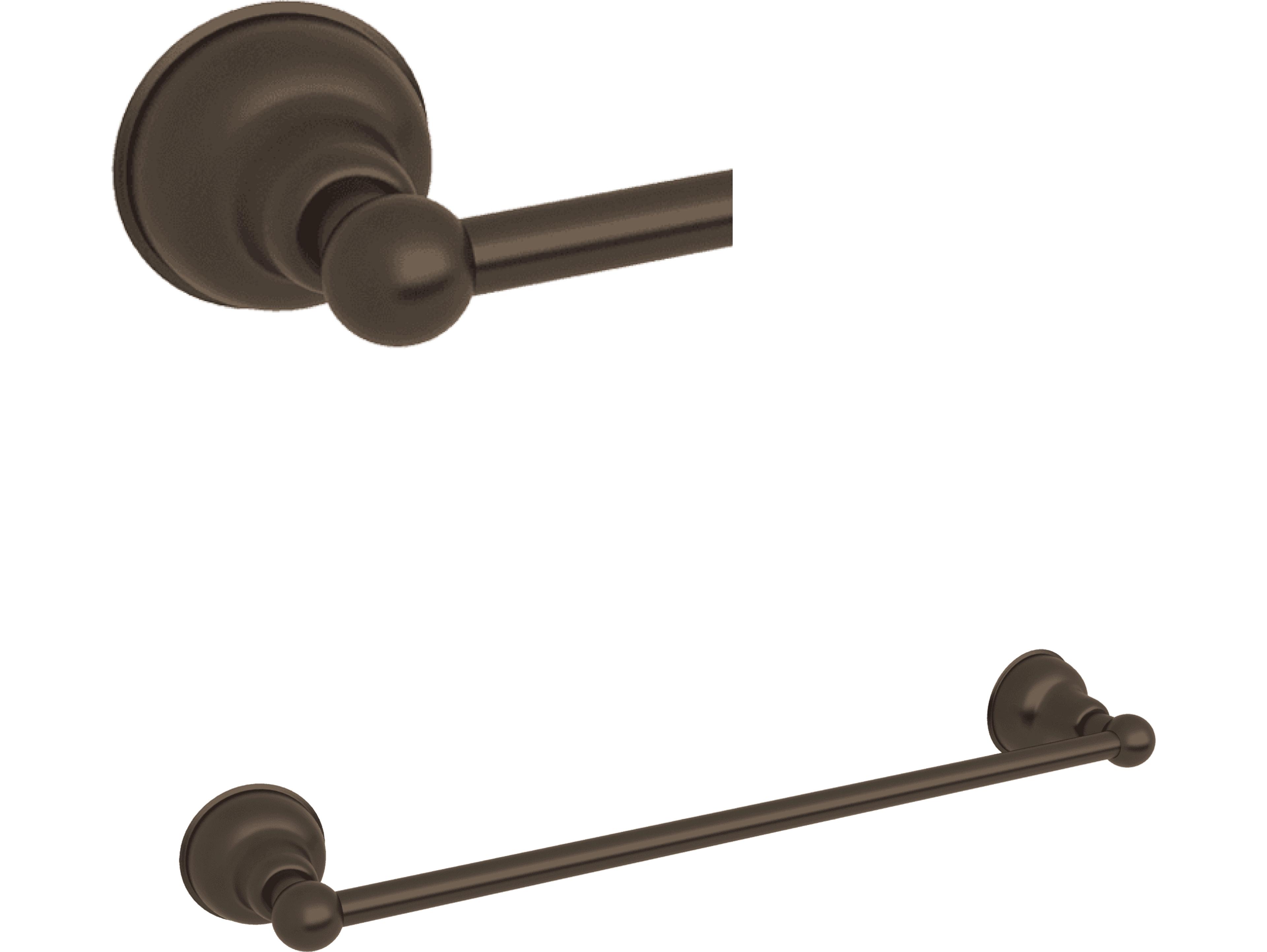 Rohl Arcana 24 Single Towel Bar In Tuscan Brass