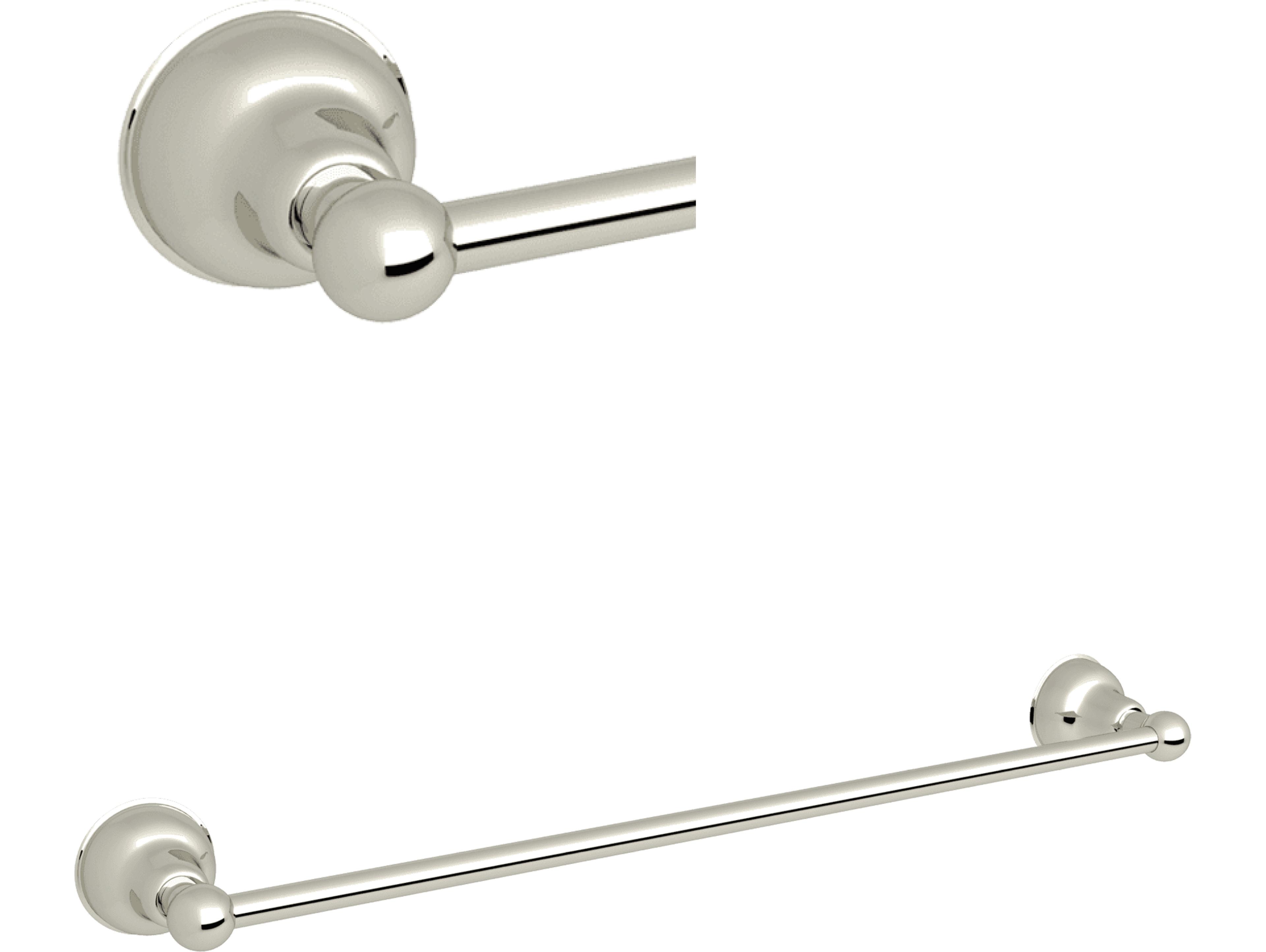 Rohl Arcana 30 Single Towel Bar In Polished Nickel