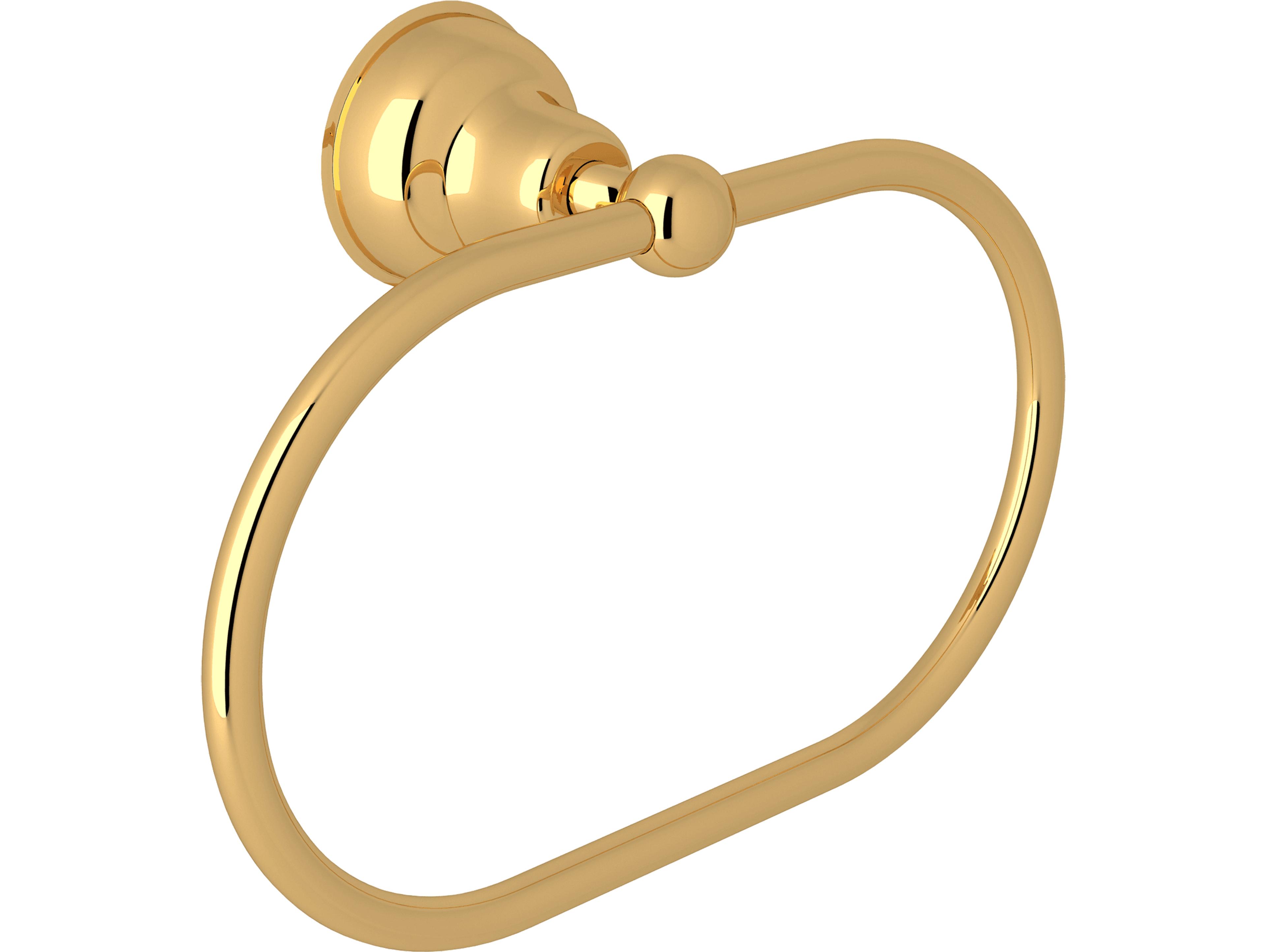 Rohl Arcana Towel Ring In Italian Brass