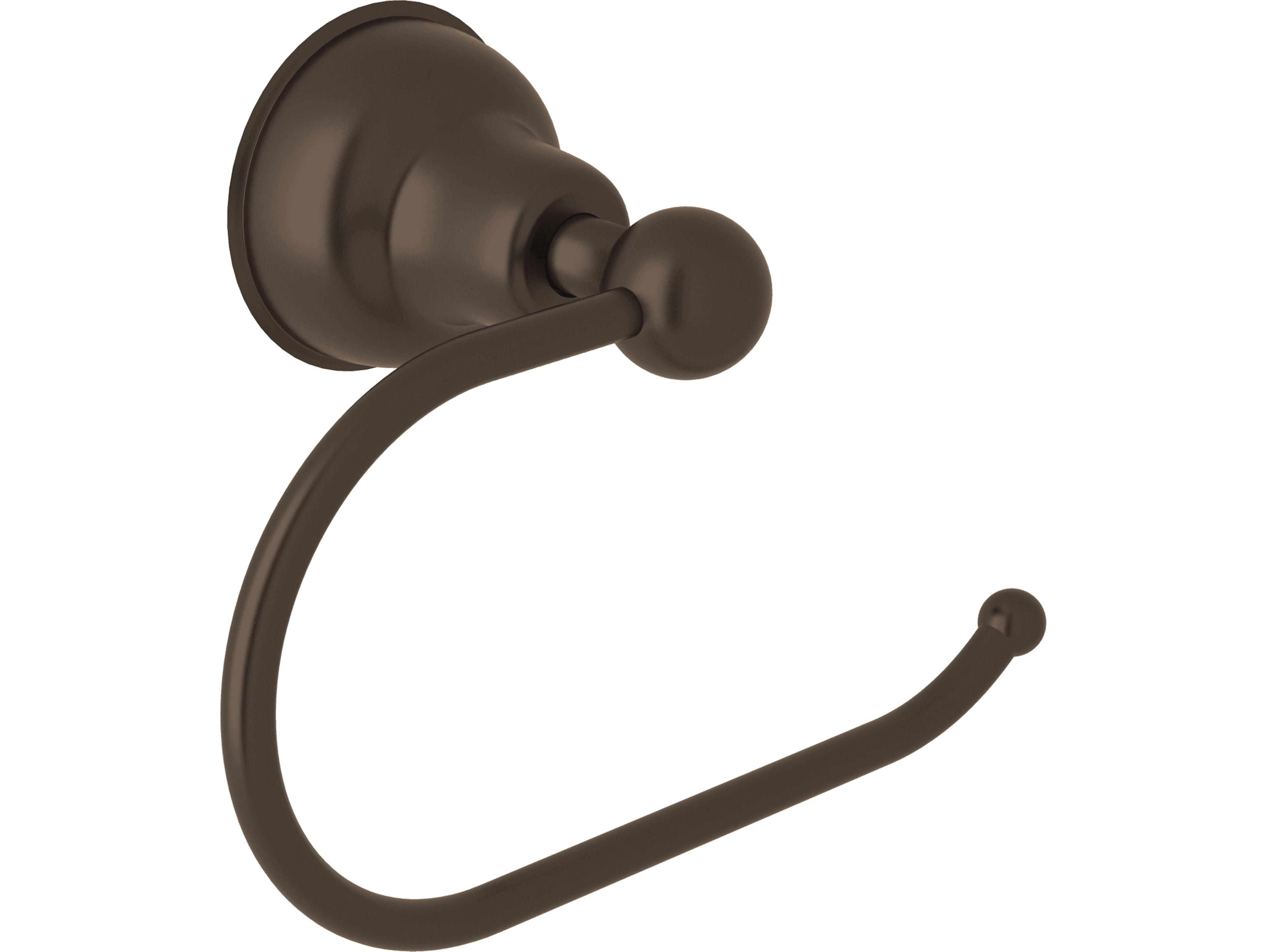 Rohl Arcana Toilet Paper Holder Half Loop Style In Tuscan Brass