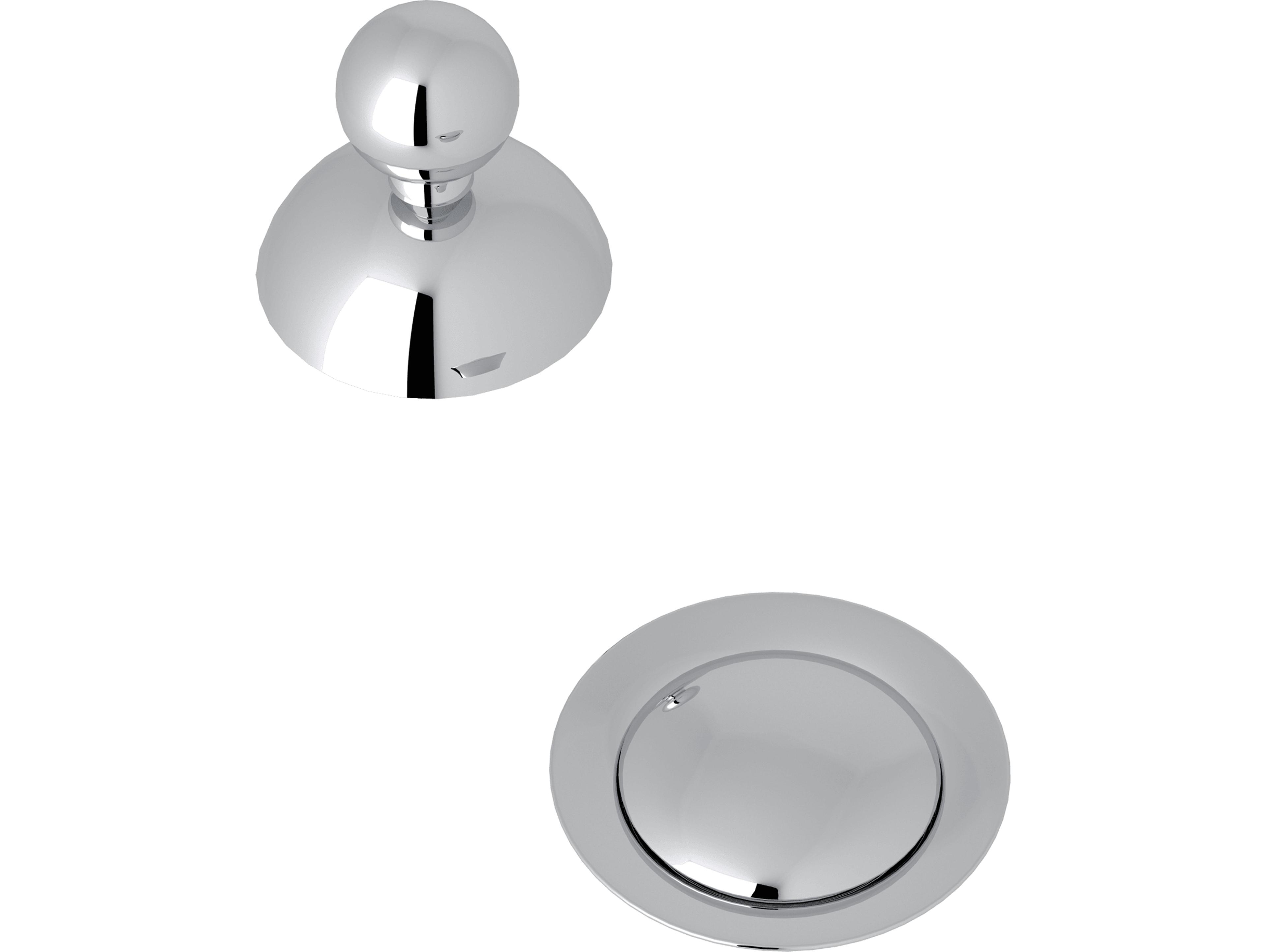 Rohl Bath Remote Pop-Up Set In Polished Chrome 