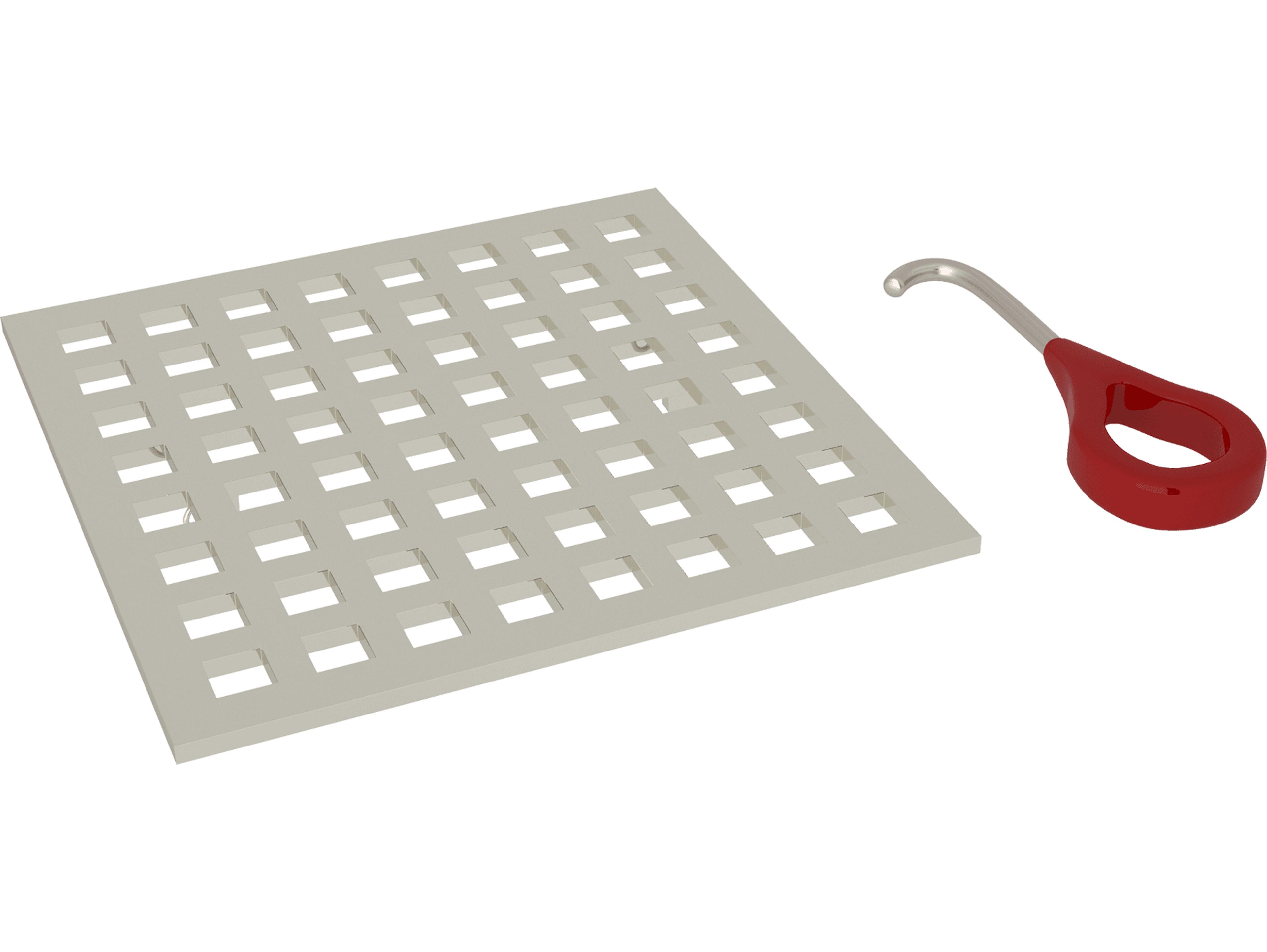 Rohl Decorative Shower Drain Matrix 5" Decorative Drain Cover In Polished Nickel