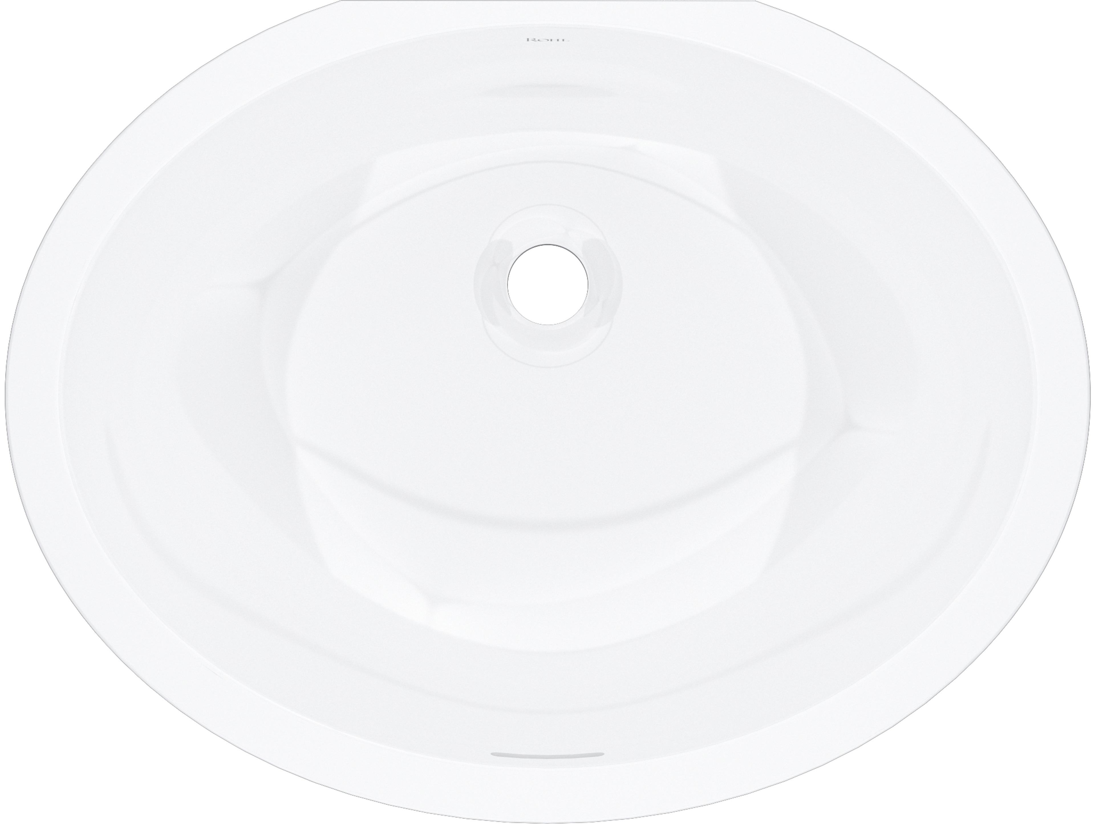 Rohl Eirene 22" x 17" Undermount Oval Lavatory Sink