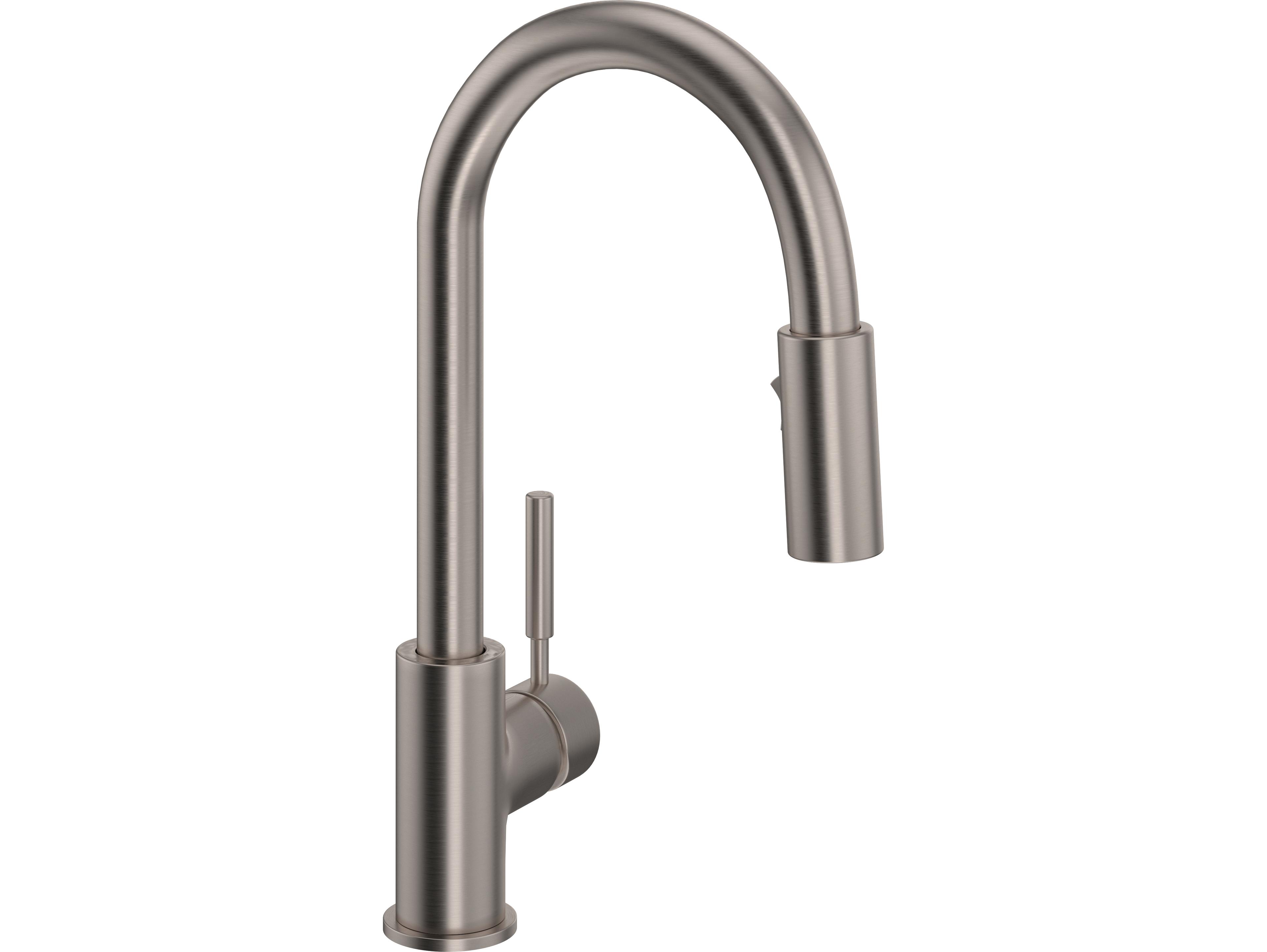 Rohl Lux Satin Nickel Pull-Down Kitchen Faucet