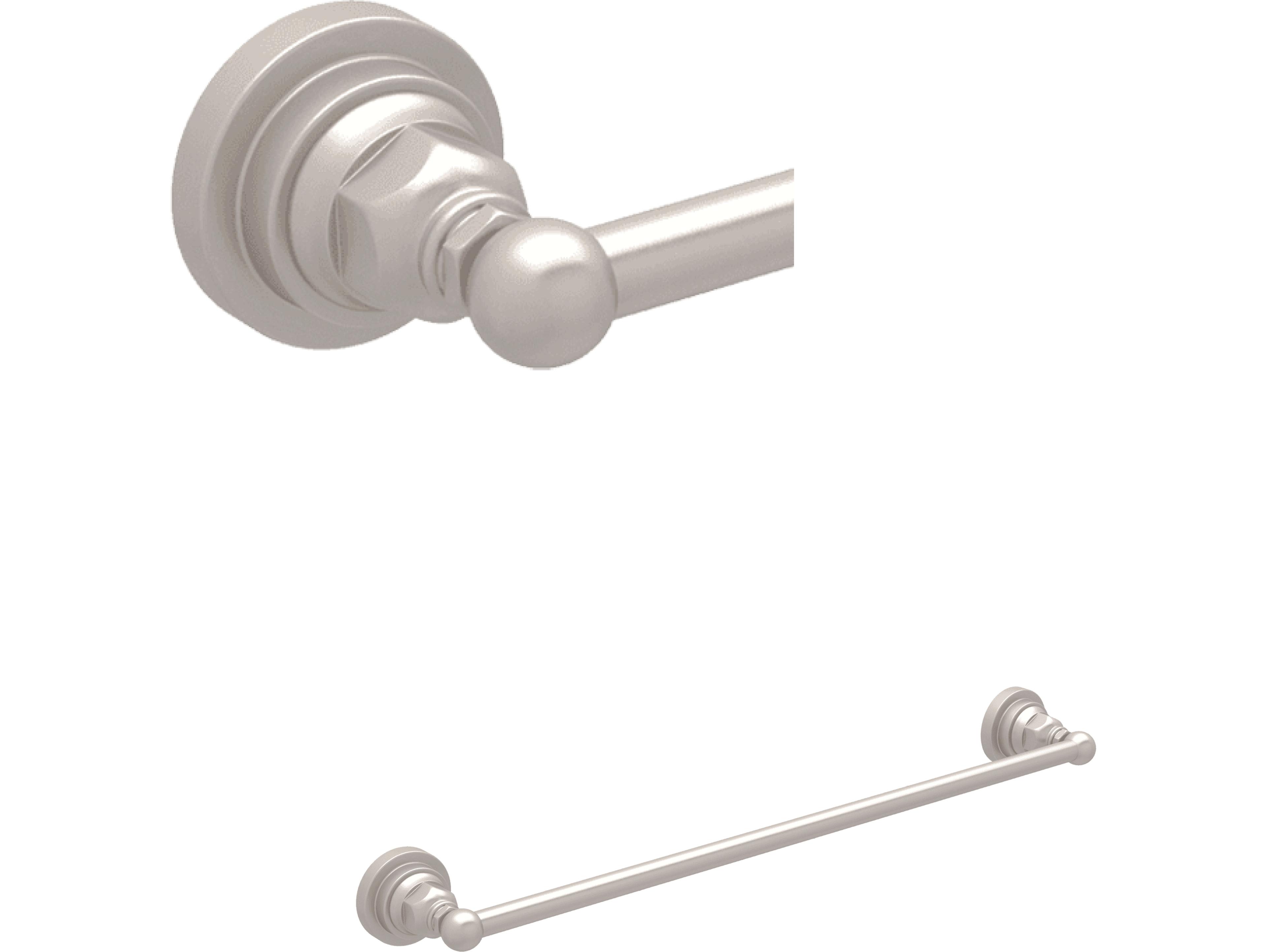 Rohl 18" Single Towel Bar In Satin Nickel