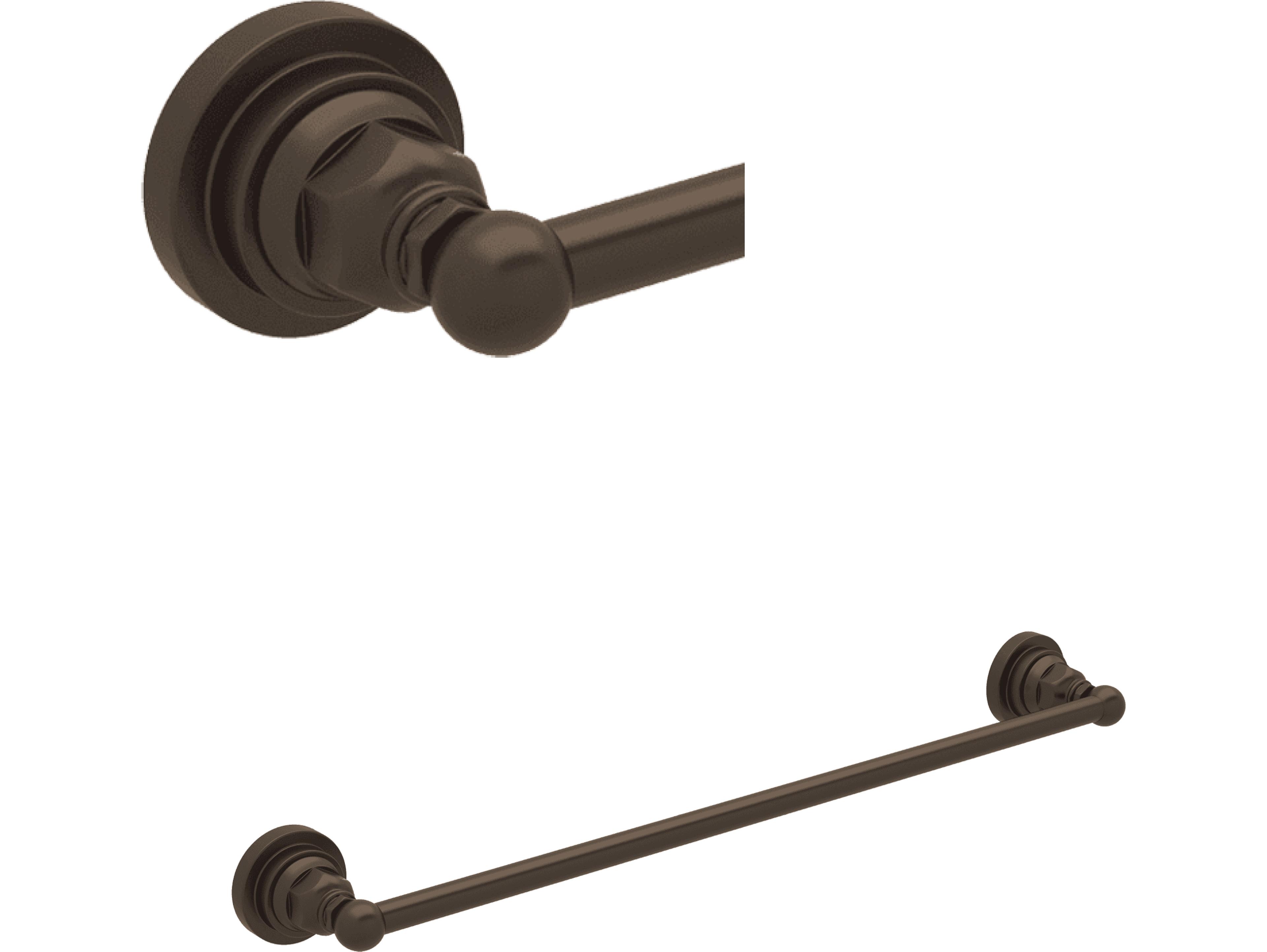 Rohl 24" Single Towel Bar In Tuscan Brass