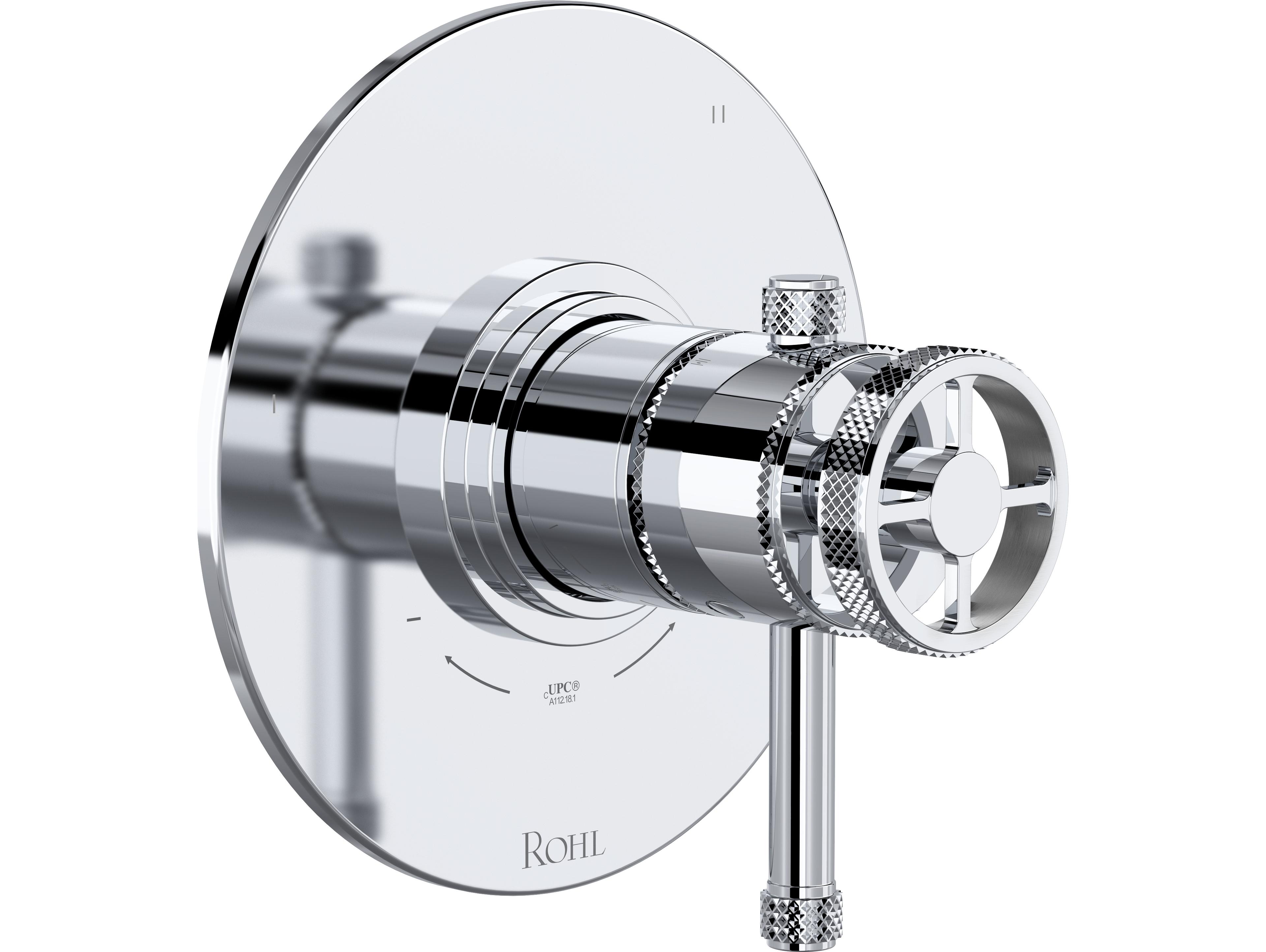 Rohl Campo Polished Chrome 1/2" Therm  and  Pressure Balance Trim with 5 Functions 