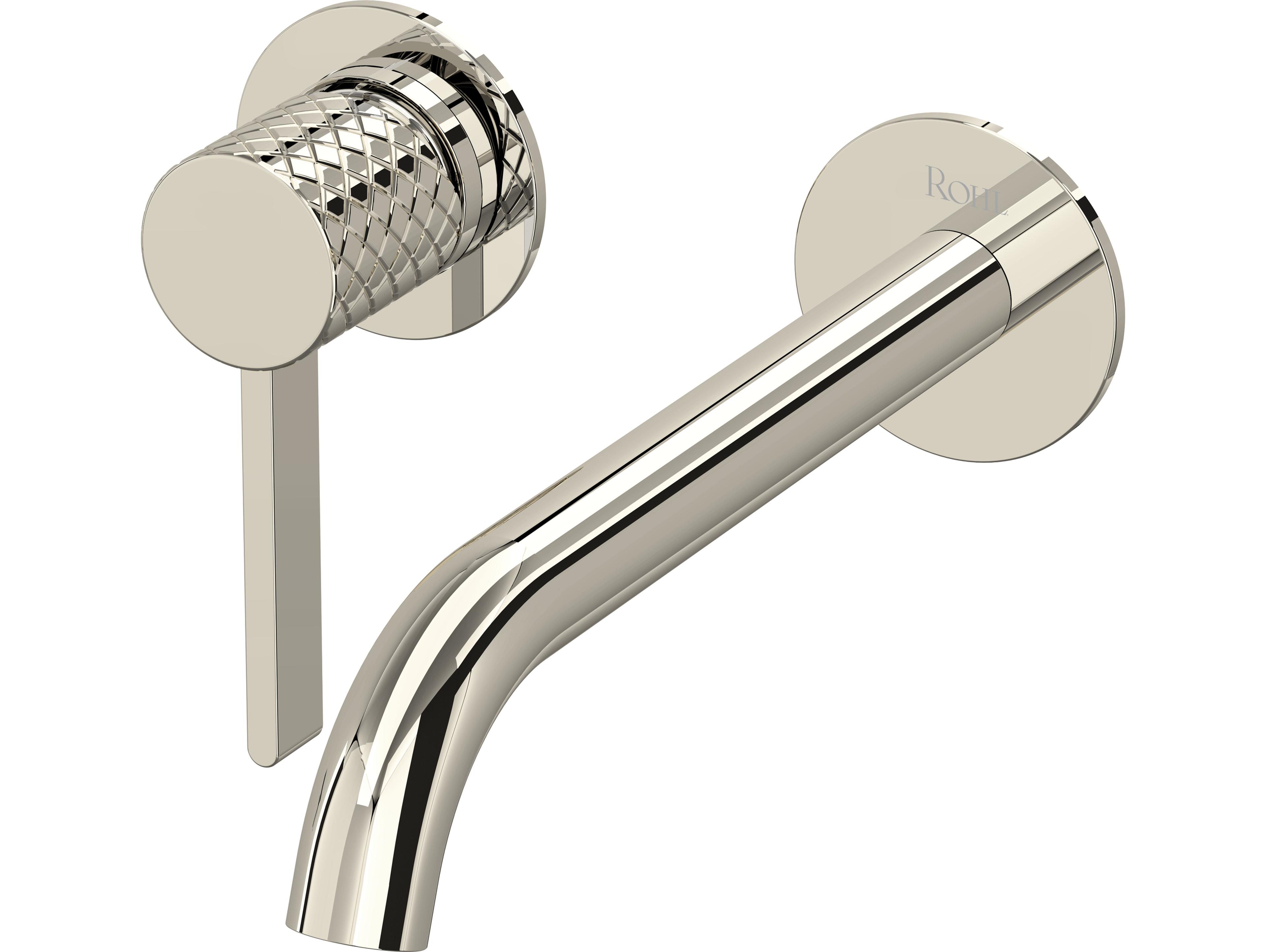 Rohl Tenerife Polished Nickel Wall Mount Single Handle Lavatory Faucet Trim
