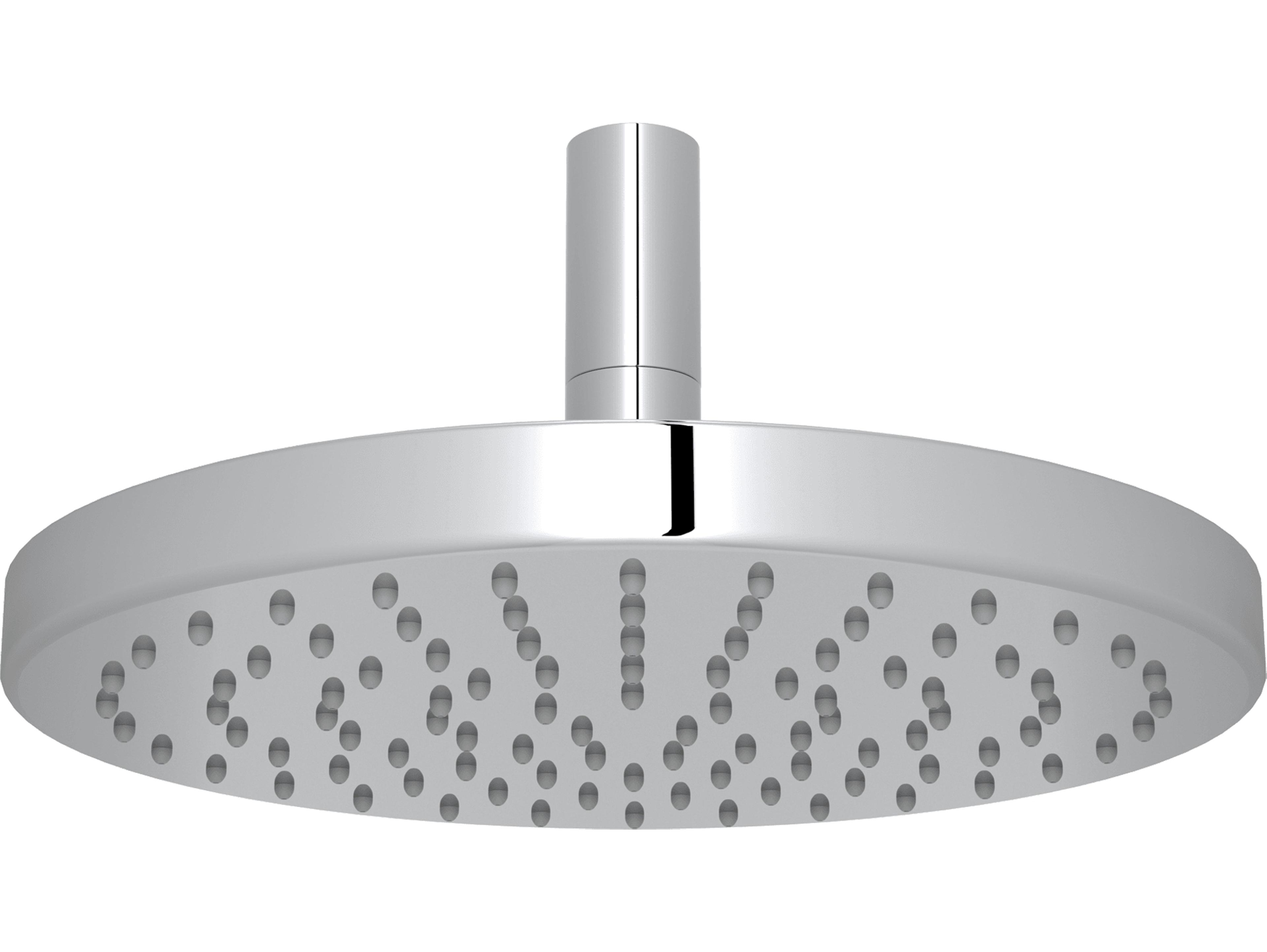 Rohl Polished Chrome Single Function 7 7/8 Diameter Abs Showerhead With Easy Clean Spray