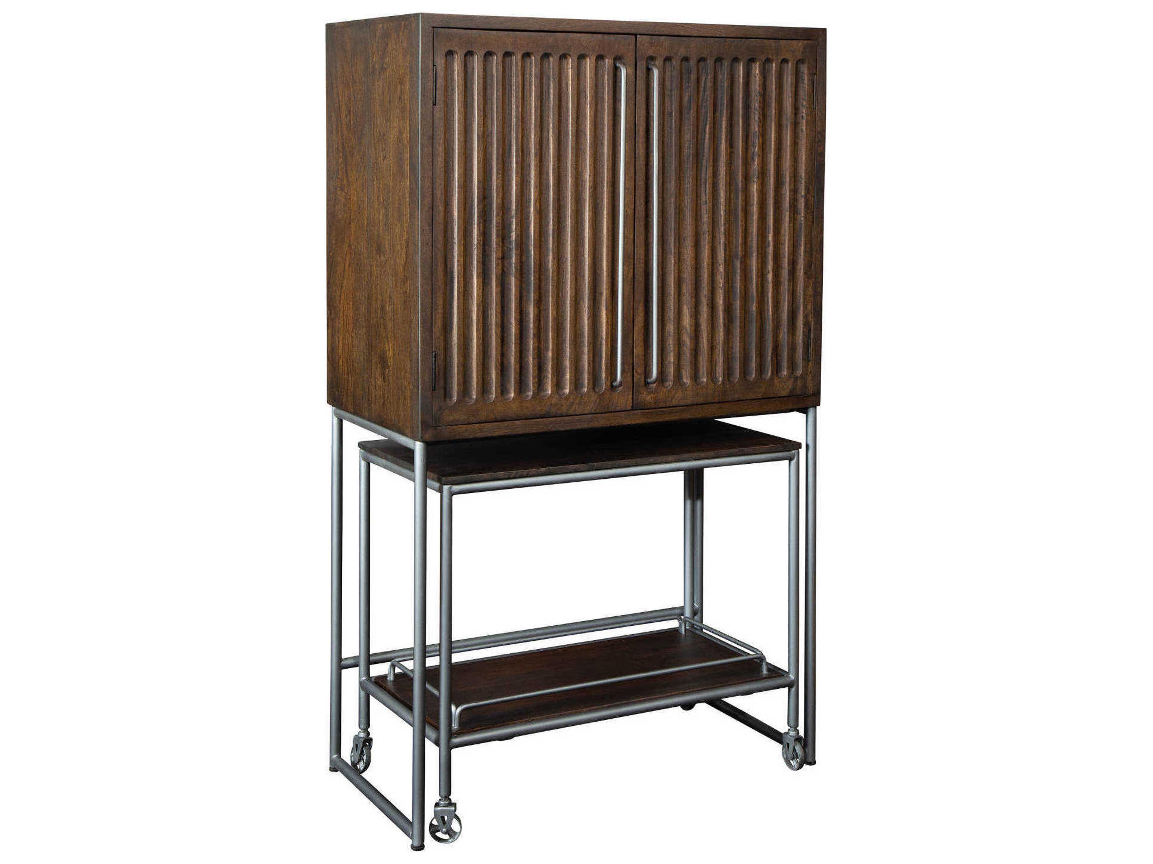 Howard Miller Hardwood Brown Wine Bar Cabinet