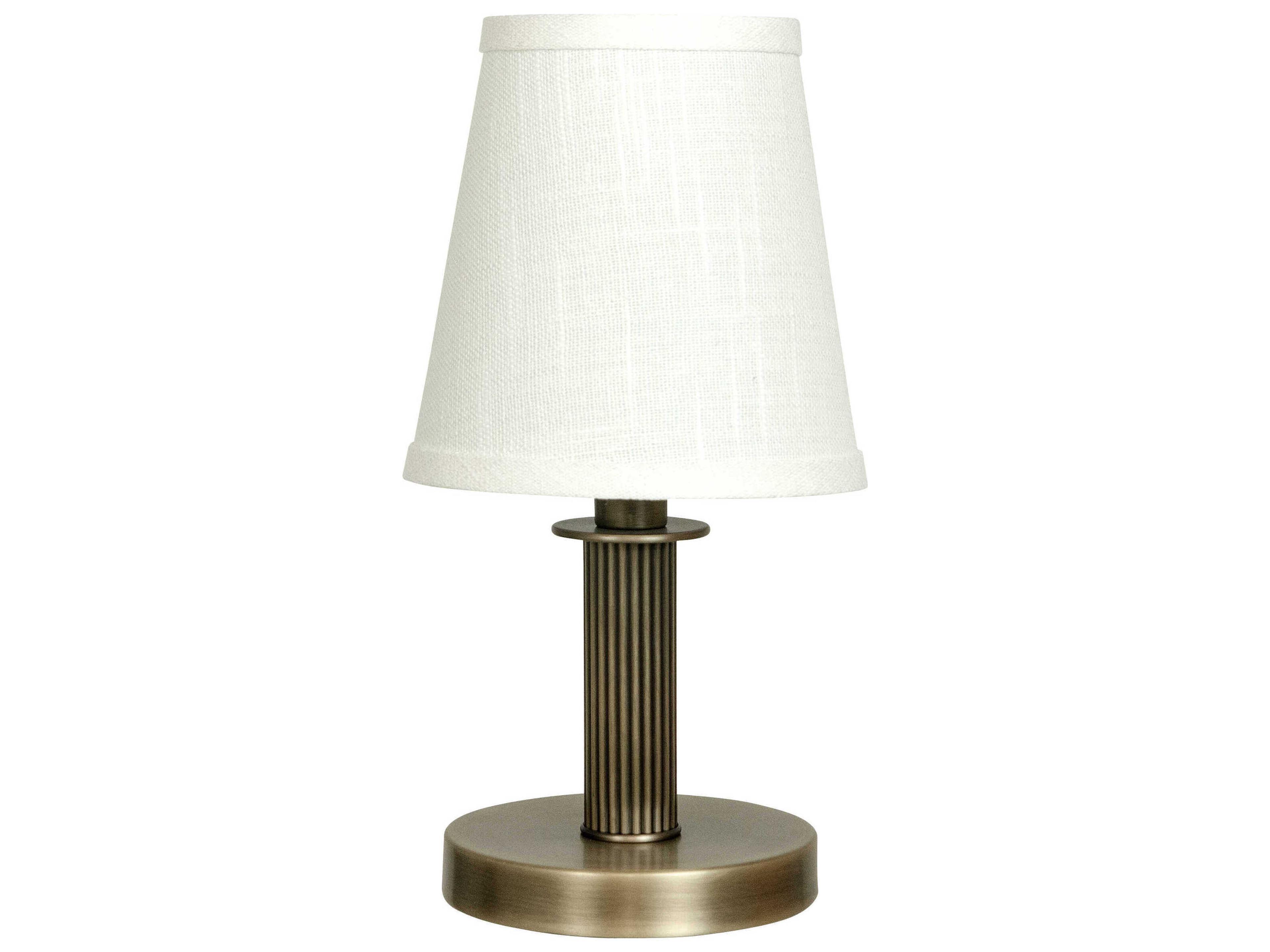 House of Troy Bryson Antique Brass White Table Lamp