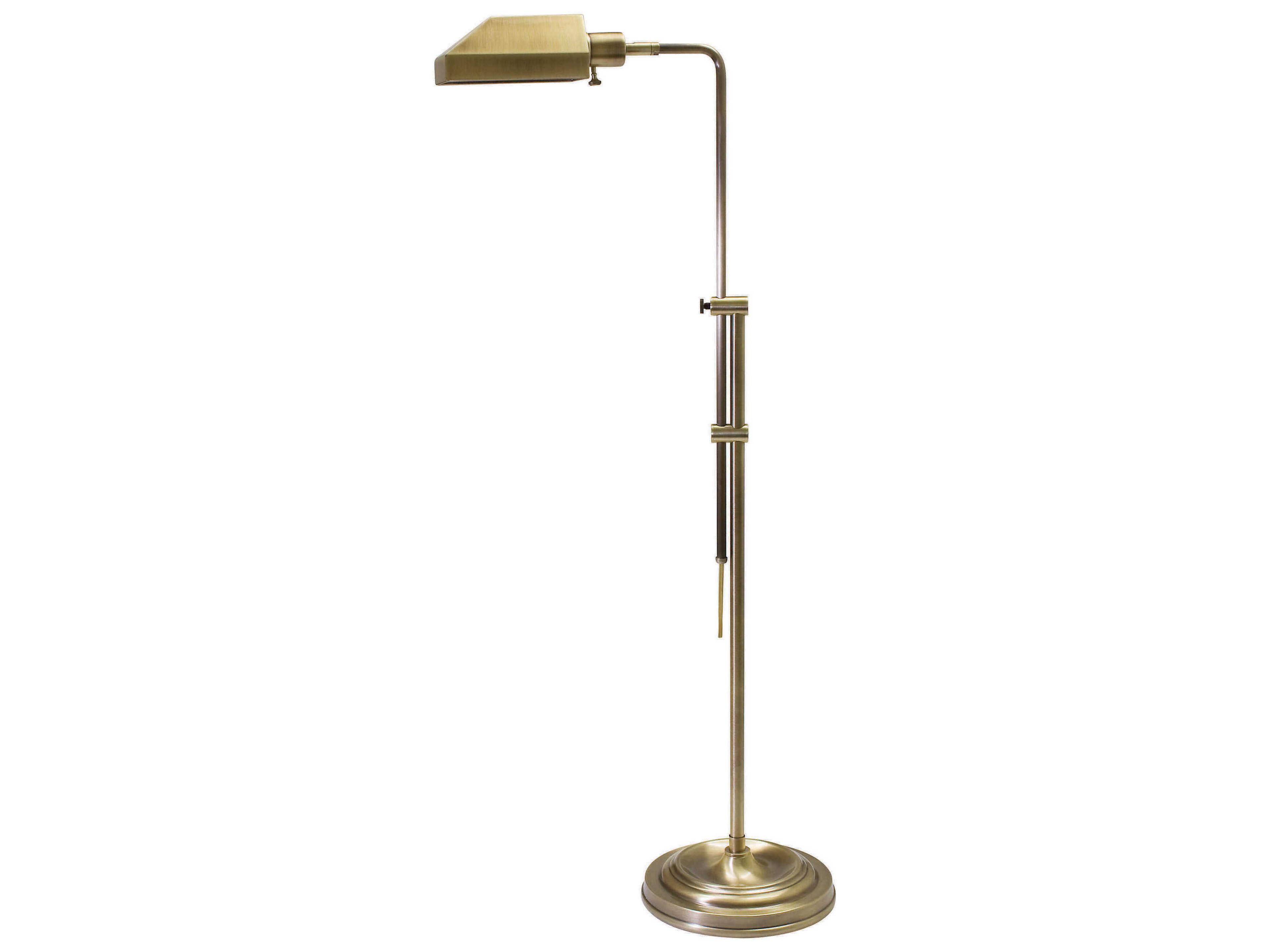 House of Troy Coach - Brass Floor Lamp