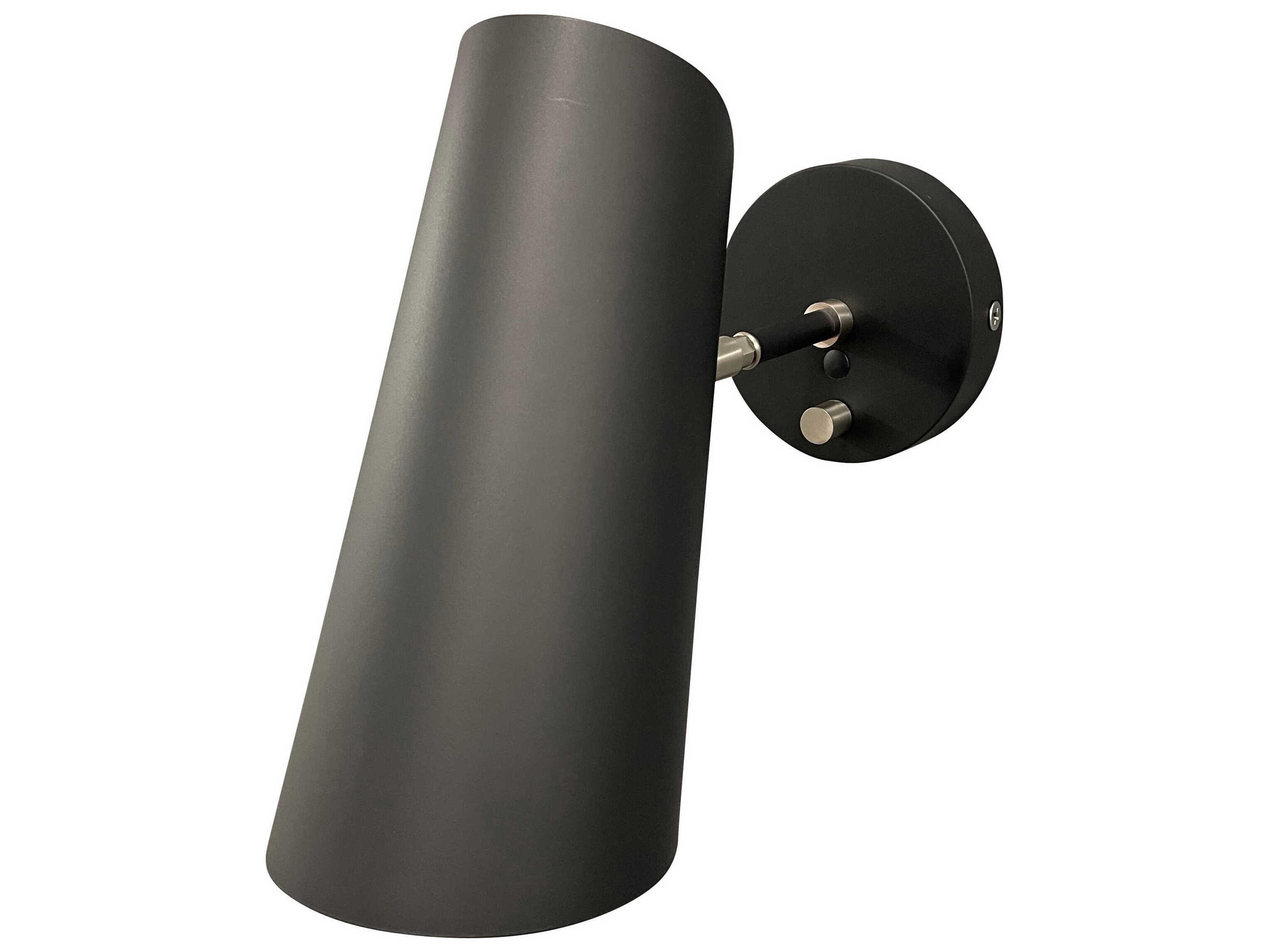 House of Troy Logan 1-Light Black Wall Sconce
