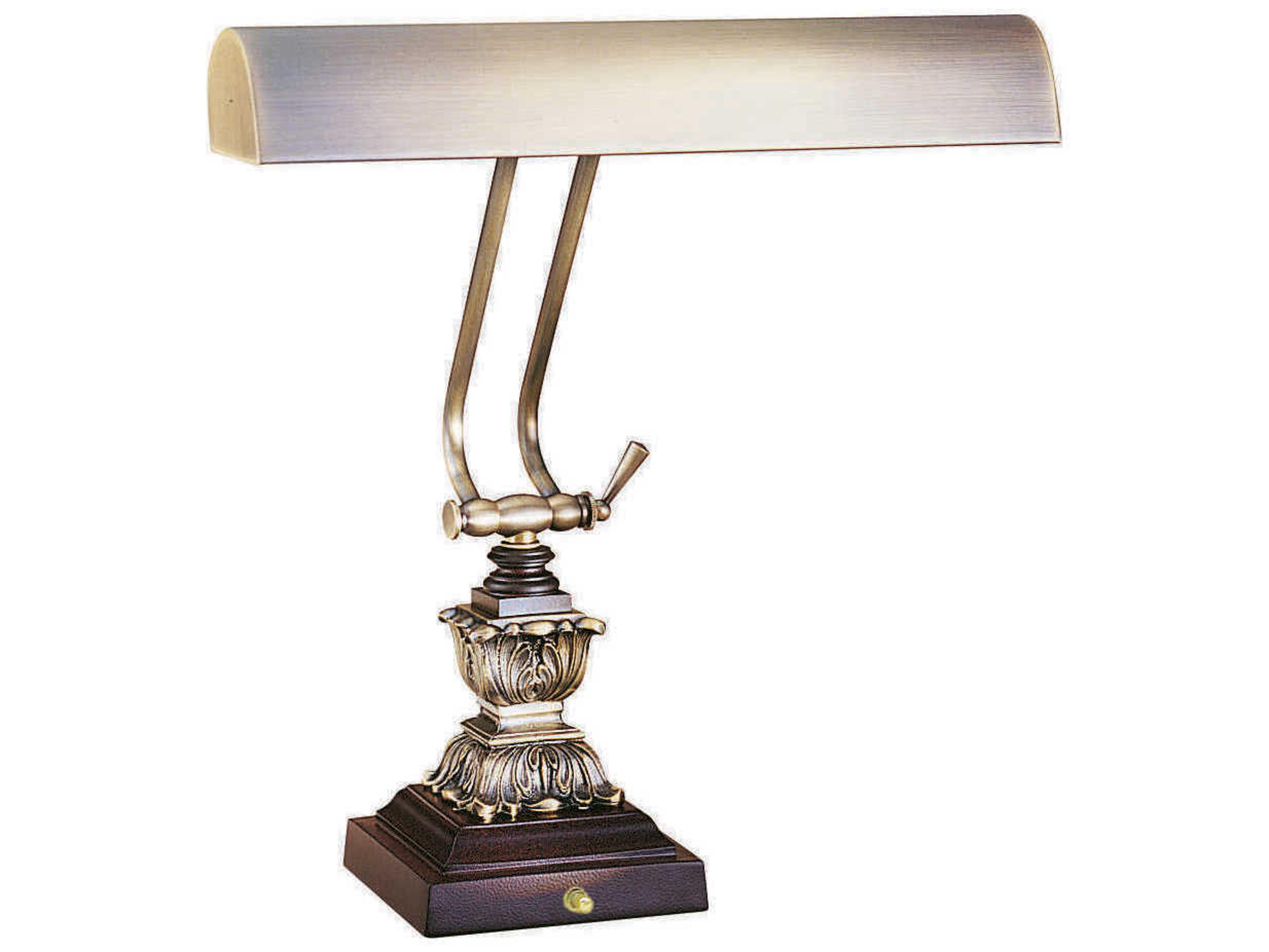 House of Troy Desk Antique Brass Brown Lamp