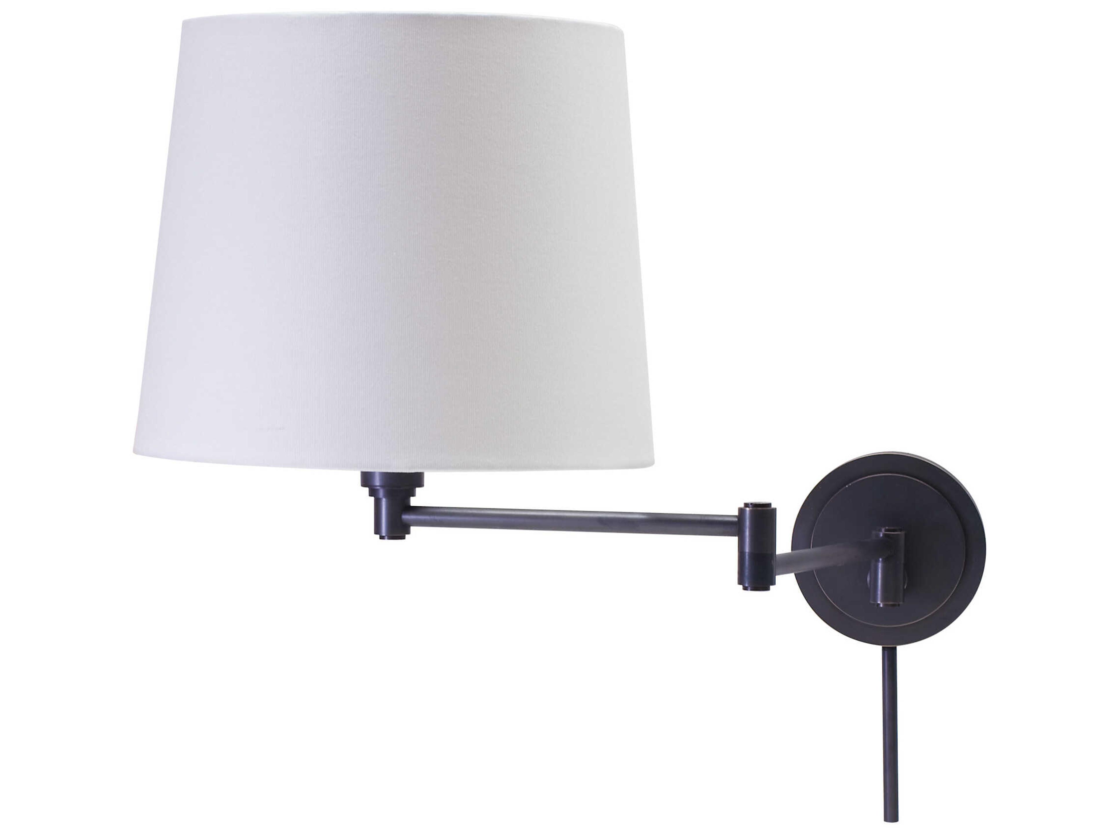 House of Troy Townhouse 1-Light Black Swing Wall Sconce